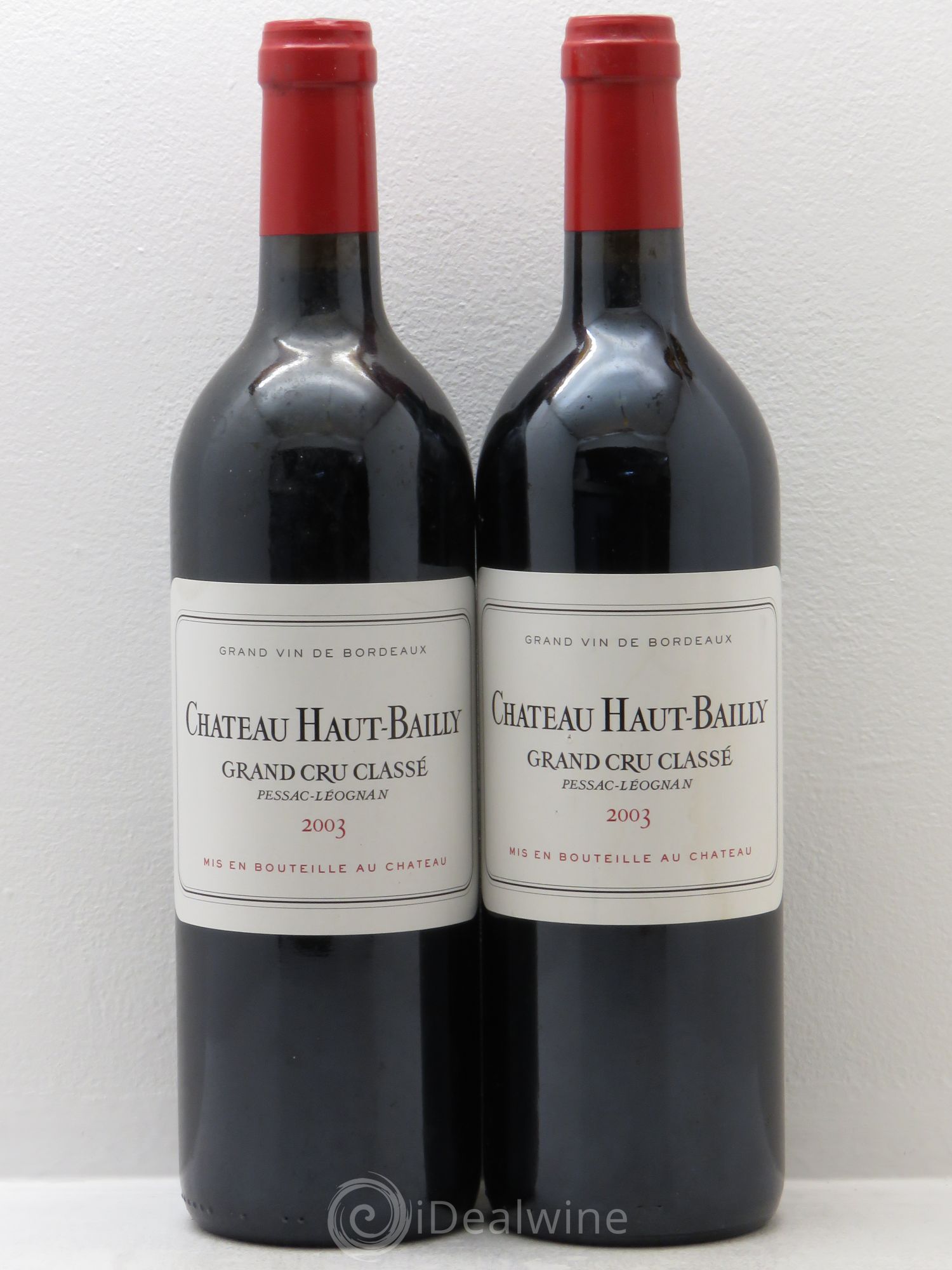 Château Haut-Bailly Cru Classé de Graves 2003 - Lot de 2 bouteilles - 0