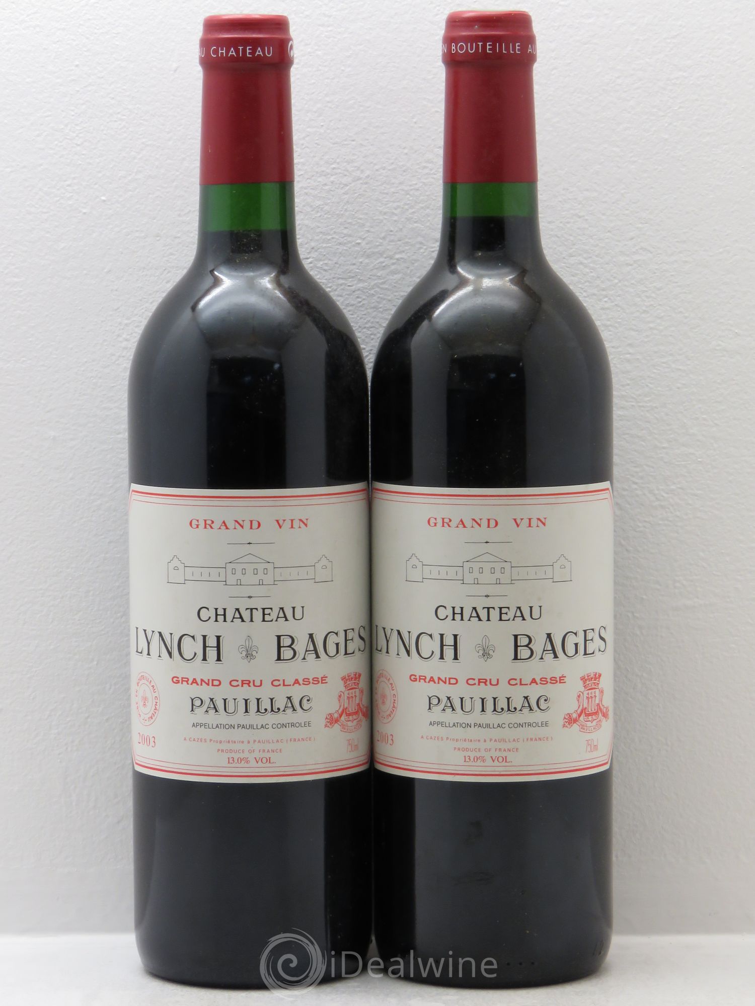 Château Lynch Bages 5ème Grand Cru Classé 2003 - Lot de 2 bouteilles - 0