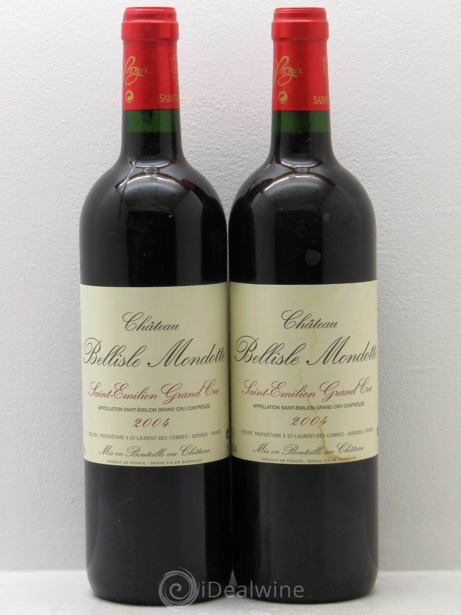 Château Bellisle Mondotte 2004 - Lot de 2 bouteilles - 0