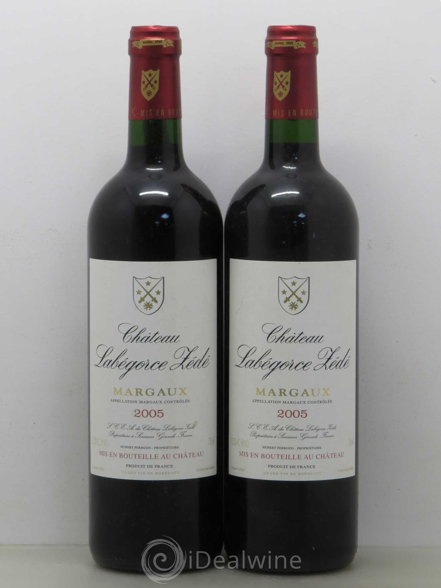 Château Labegorce Zédé Cru Bourgeois 2005 - Lot de 2 bouteilles - 0