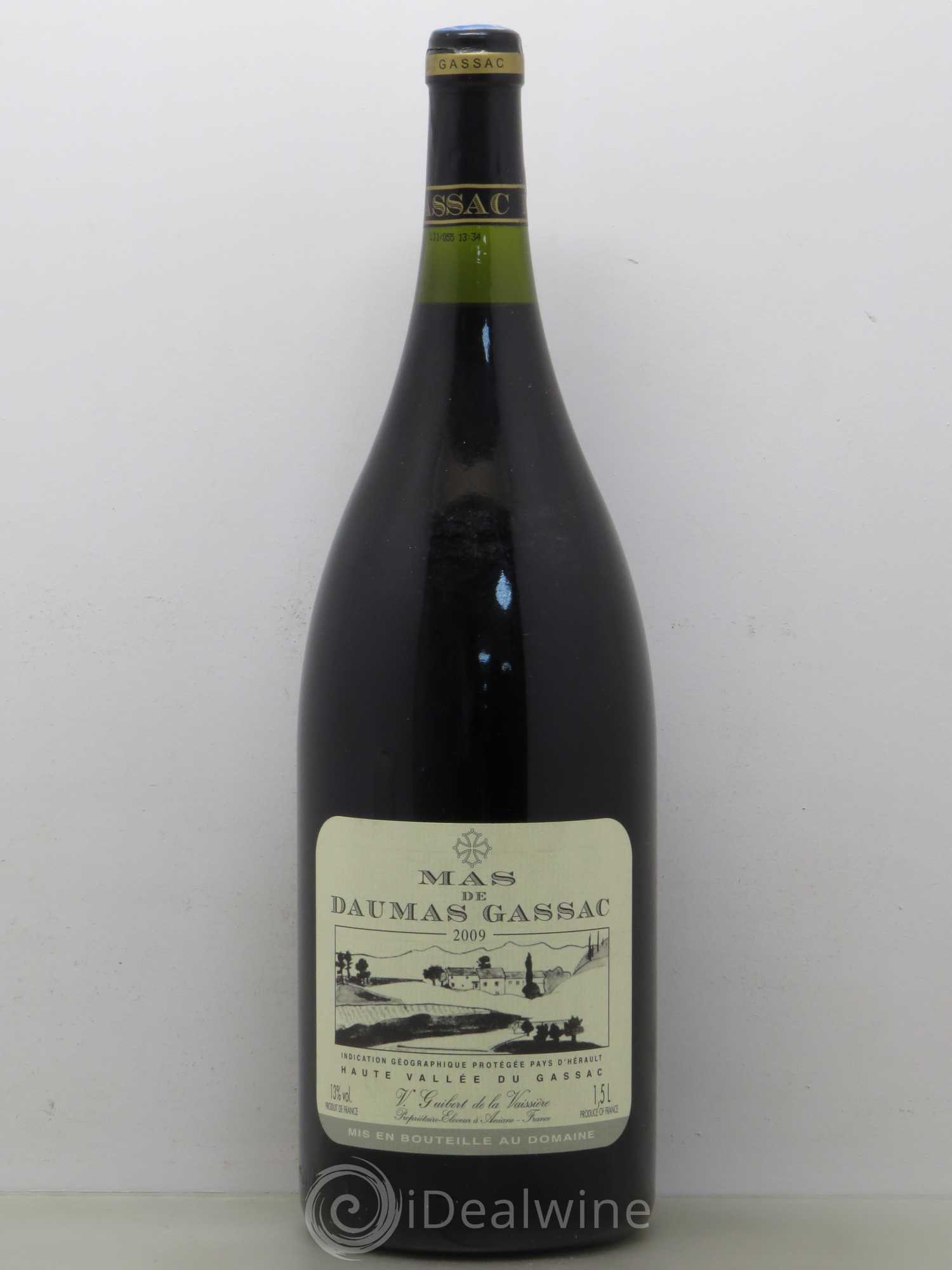 Saint-Guilhem-le-Désert - Cité d'Aniane Mas Daumas Gassac Famille Guibert de La Vaissière 2009 - Lot de 1 magnum - 0