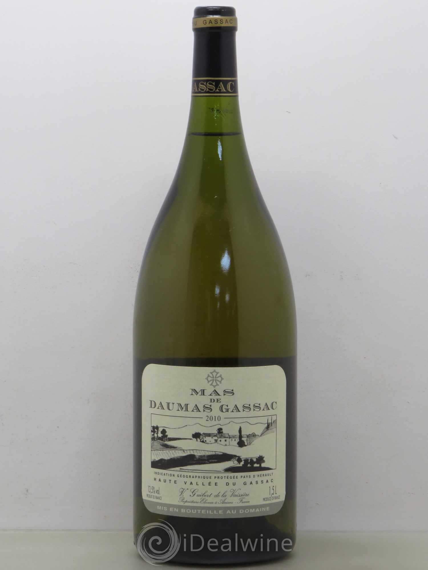 Saint-Guilhem-le-Désert - Cité d'Aniane Mas Daumas Gassac Famille Guibert de La Vaissière 2010 - Lot de 1 magnum - 0