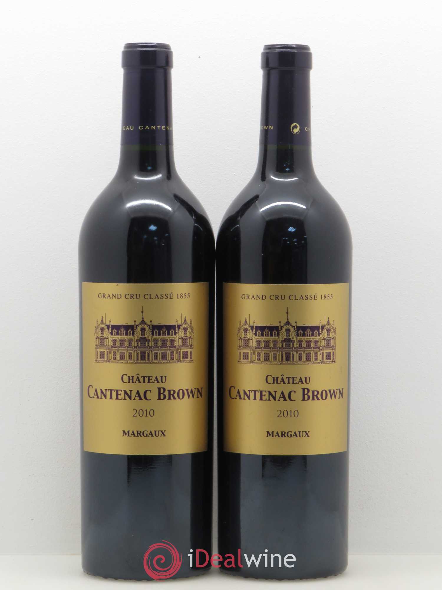 Château Cantenac Brown 3ème Grand Cru Classé 2010 - Lotto di 2 bottiglie - 0