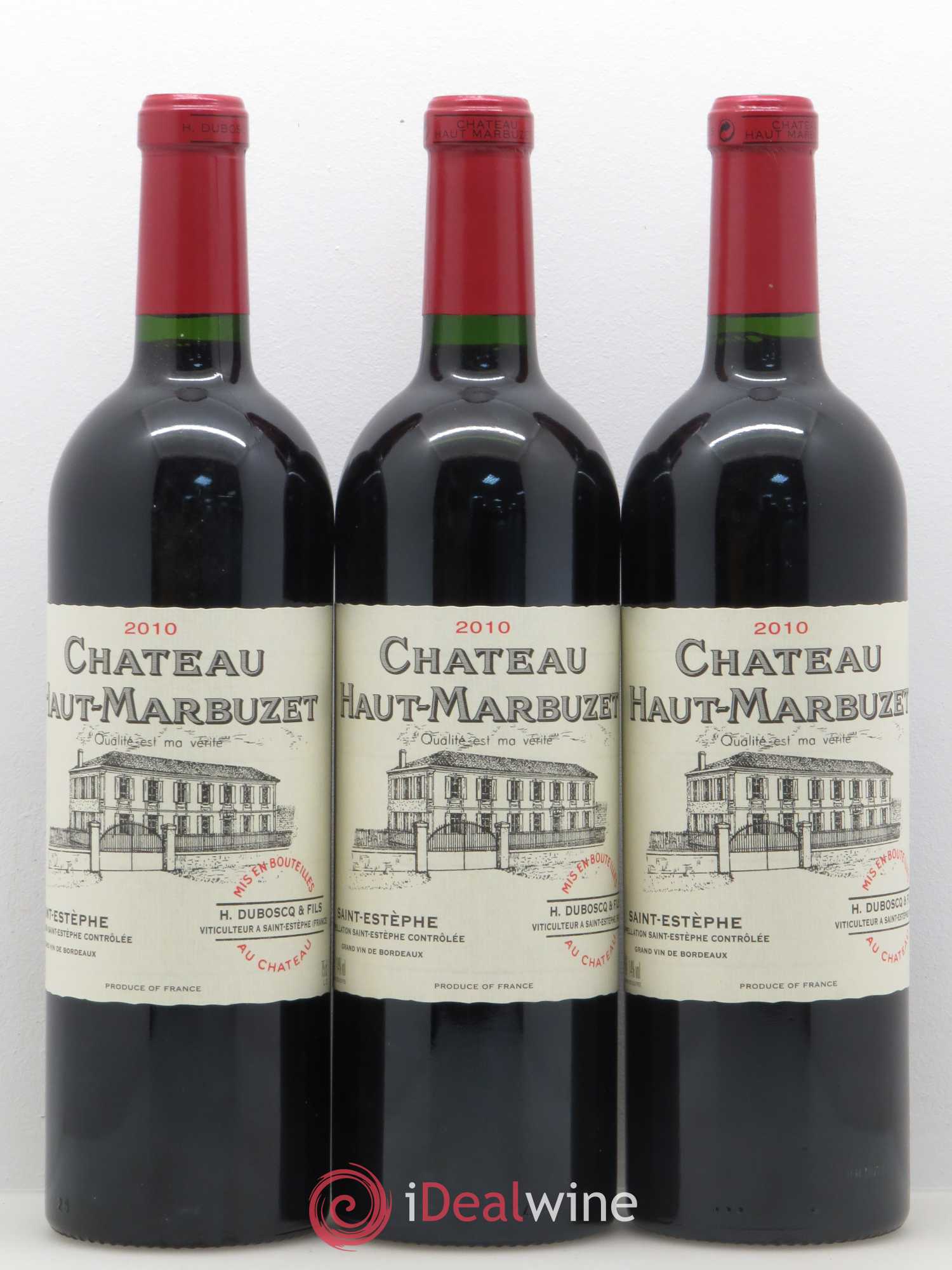 Château Haut Marbuzet 2010 - Lot de 3 bouteilles - 0