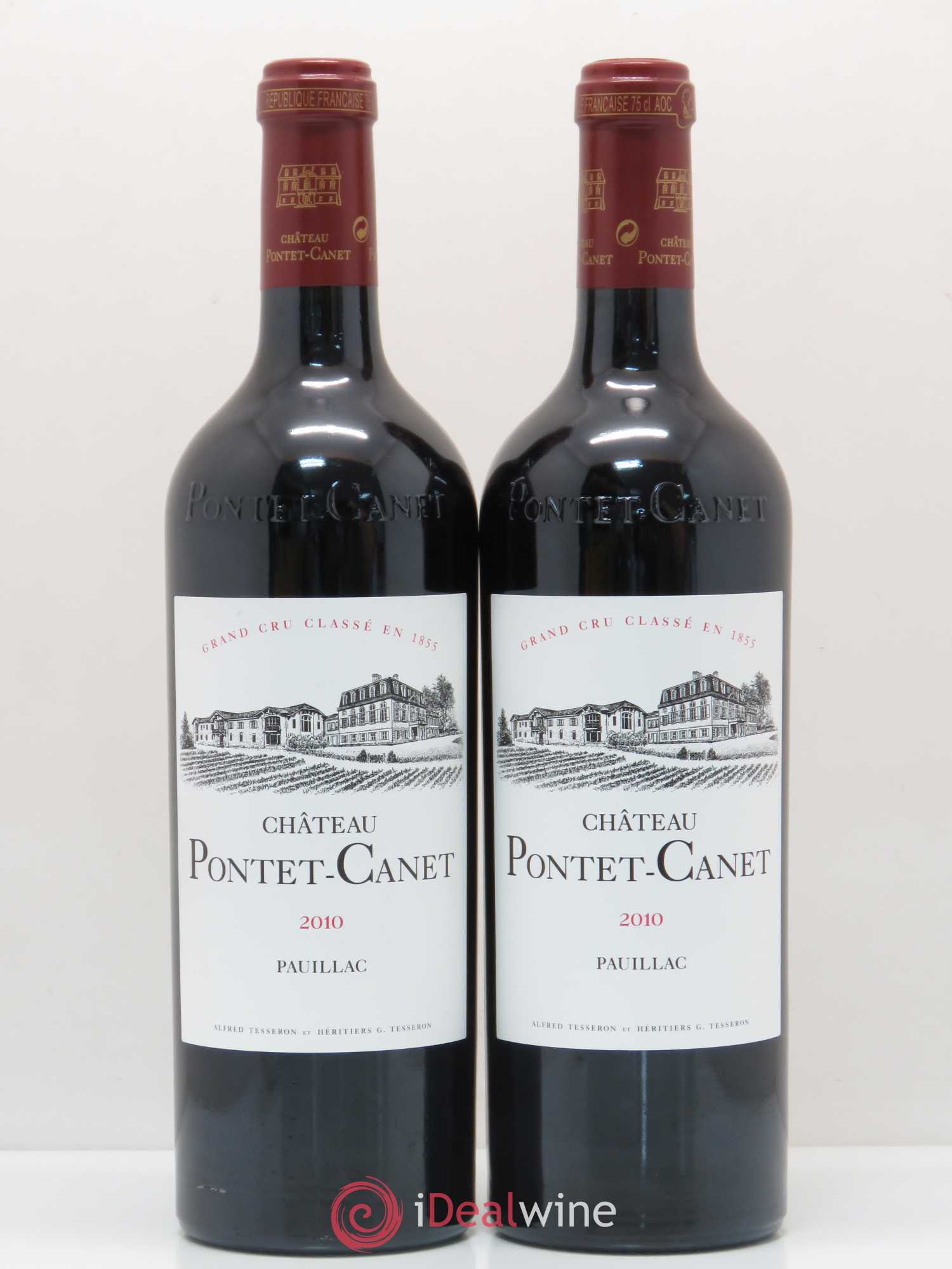 Château Pontet Canet 5ème Grand Cru Classé 2010 - Lot de 2 bouteilles - 0