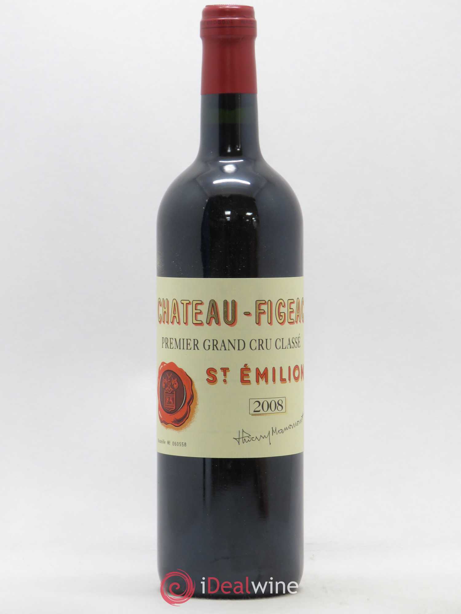 Château Figeac 1er Grand Cru Classé A 2008 - Lot de 1 bouteille - 0
