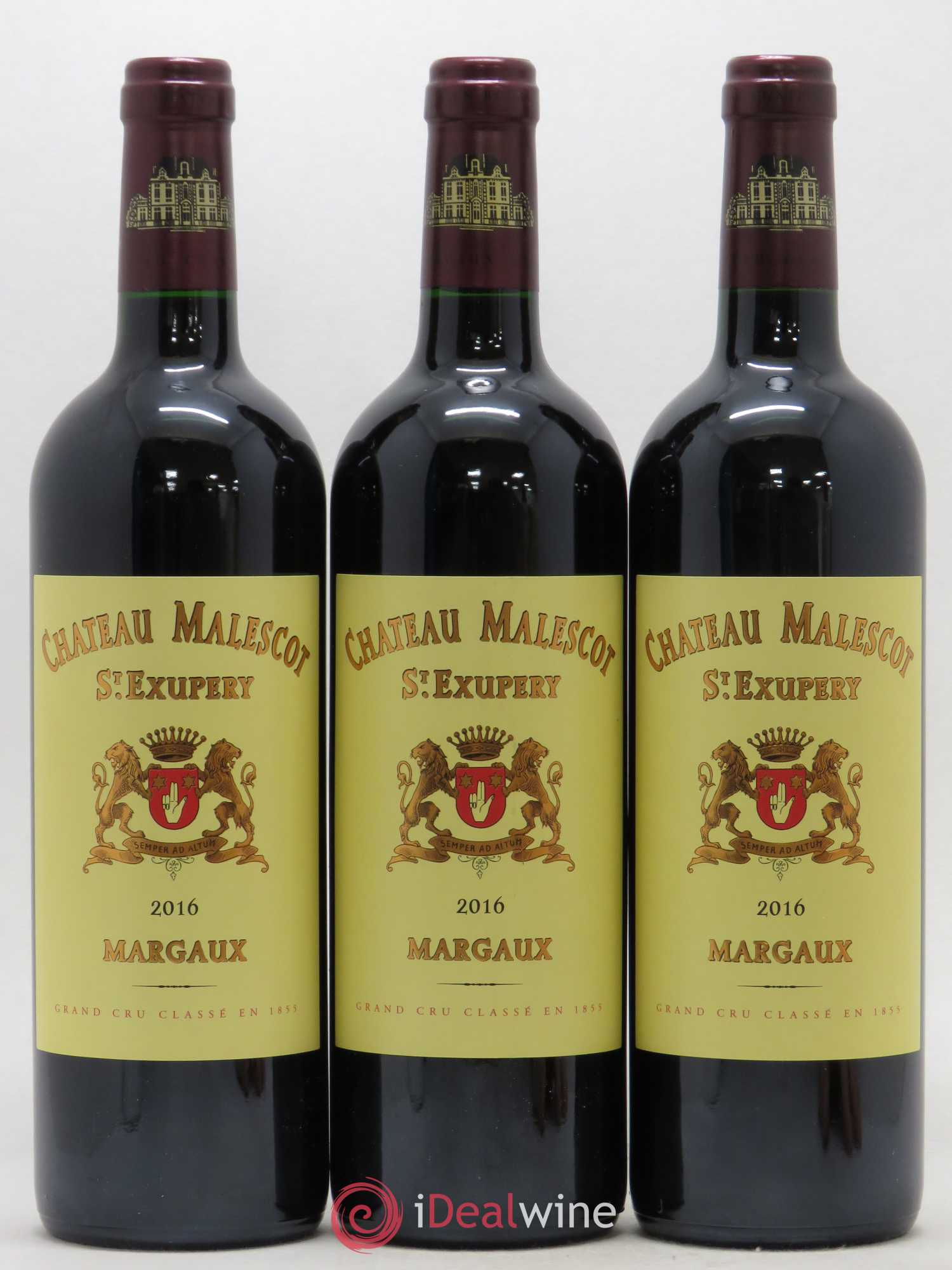 Château Malescot Saint-Exupéry 3ème Grand Cru Classé 2016 - Lot de 3 bouteilles - 0