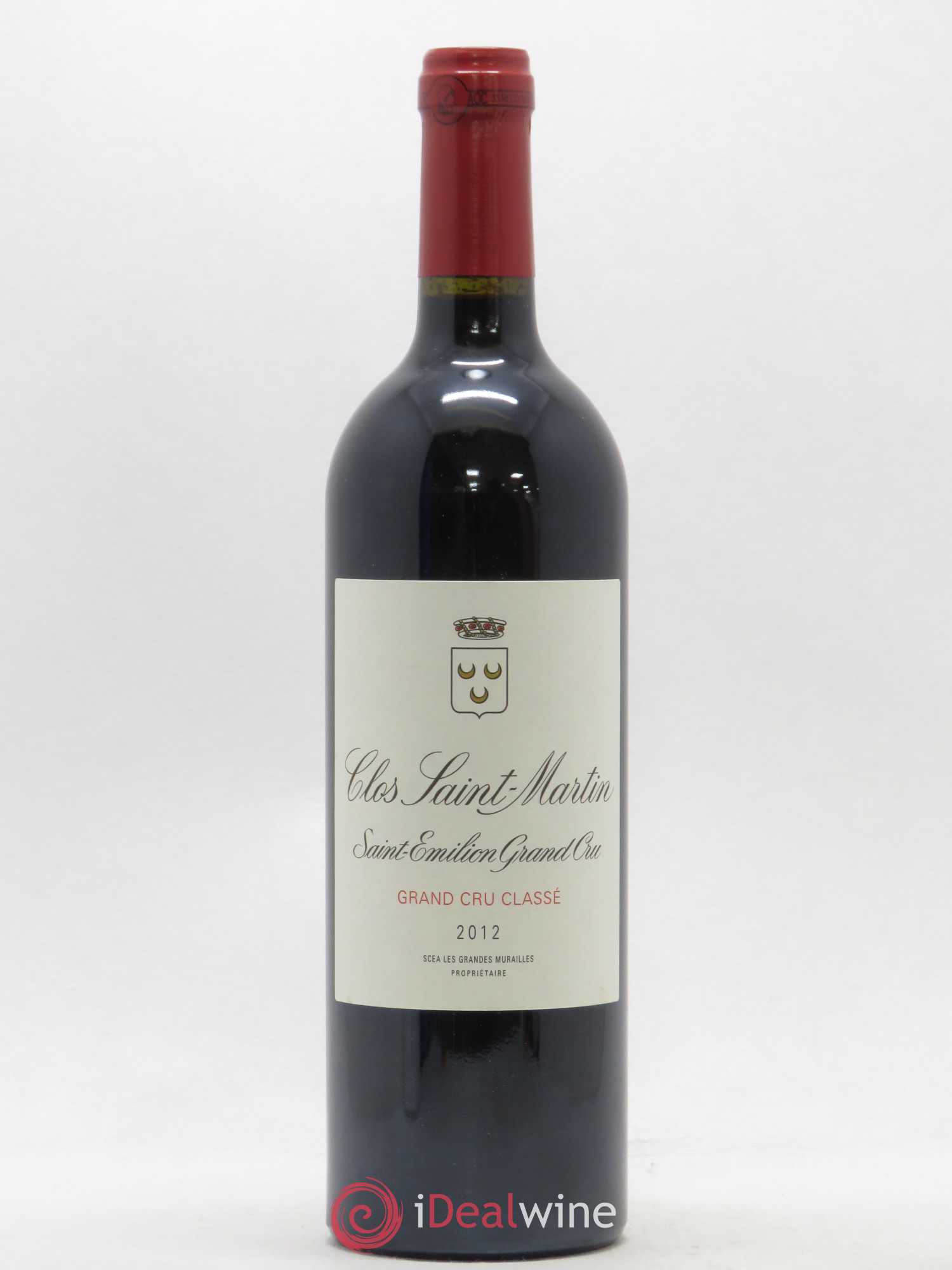 Clos Saint Martin Grand Cru Classé 2012 - Lot de 1 bouteille - 0