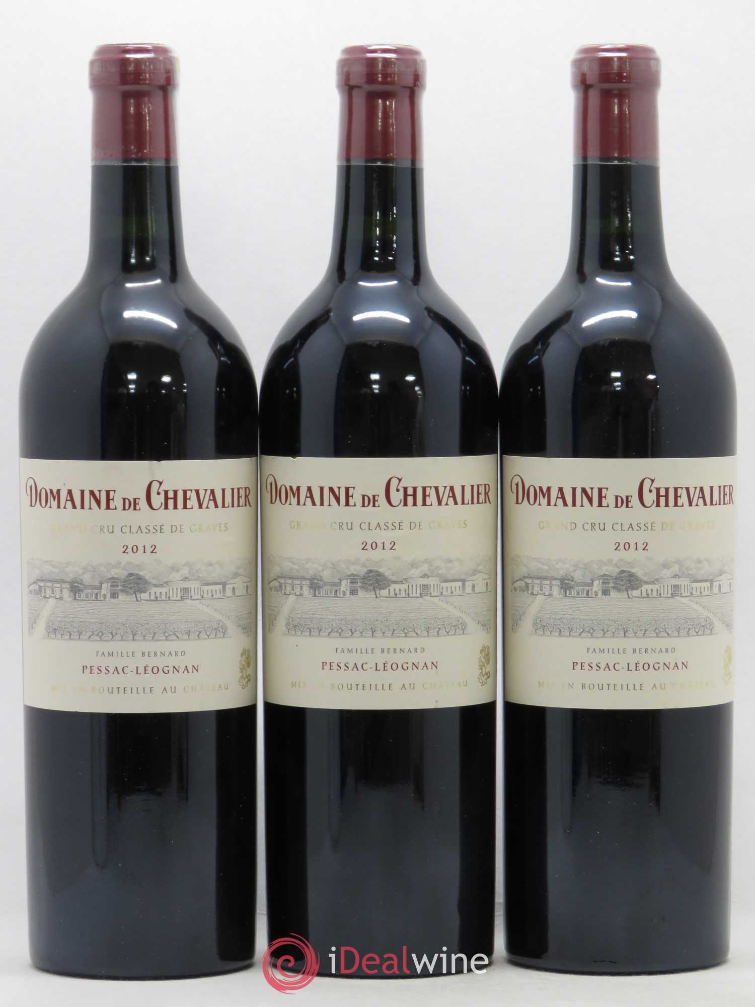 Domaine de Chevalier Cru Classé de Graves 2012 - Lot de 3 bouteilles - 0