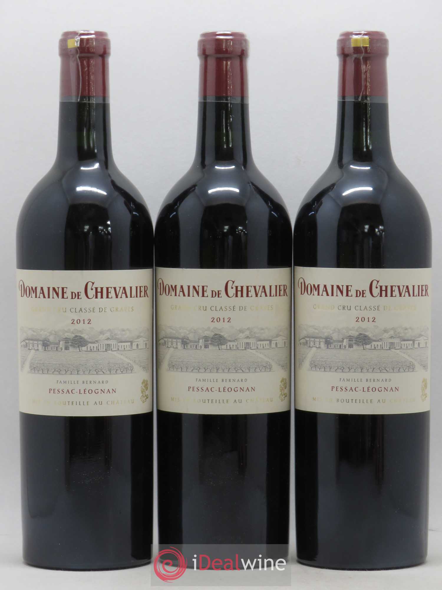 Domaine de Chevalier Cru Classé de Graves 2012 - Lot de 3 bouteilles - 0