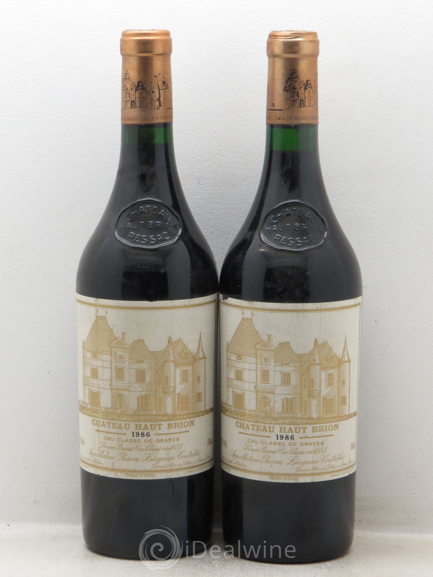 Château Haut Brion 1er Grand Cru Classé 1986 - Lot de 2 bouteilles - 0