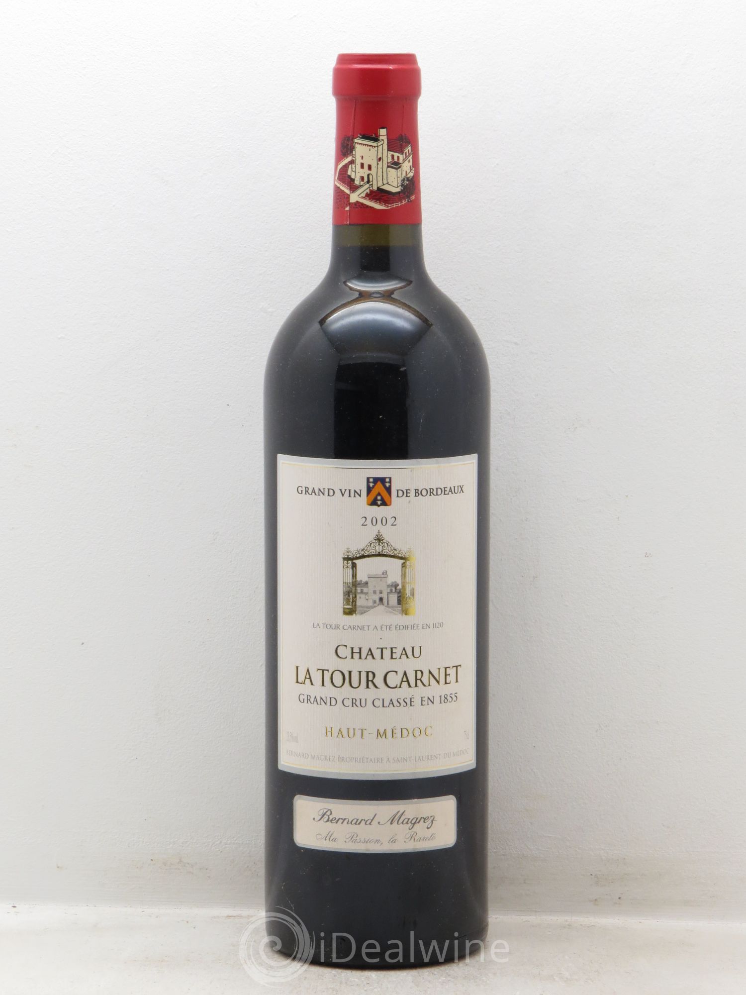 Château la Tour Carnet 4ème Grand Cru Classé 2002 - Lot de 1 bouteille - 0