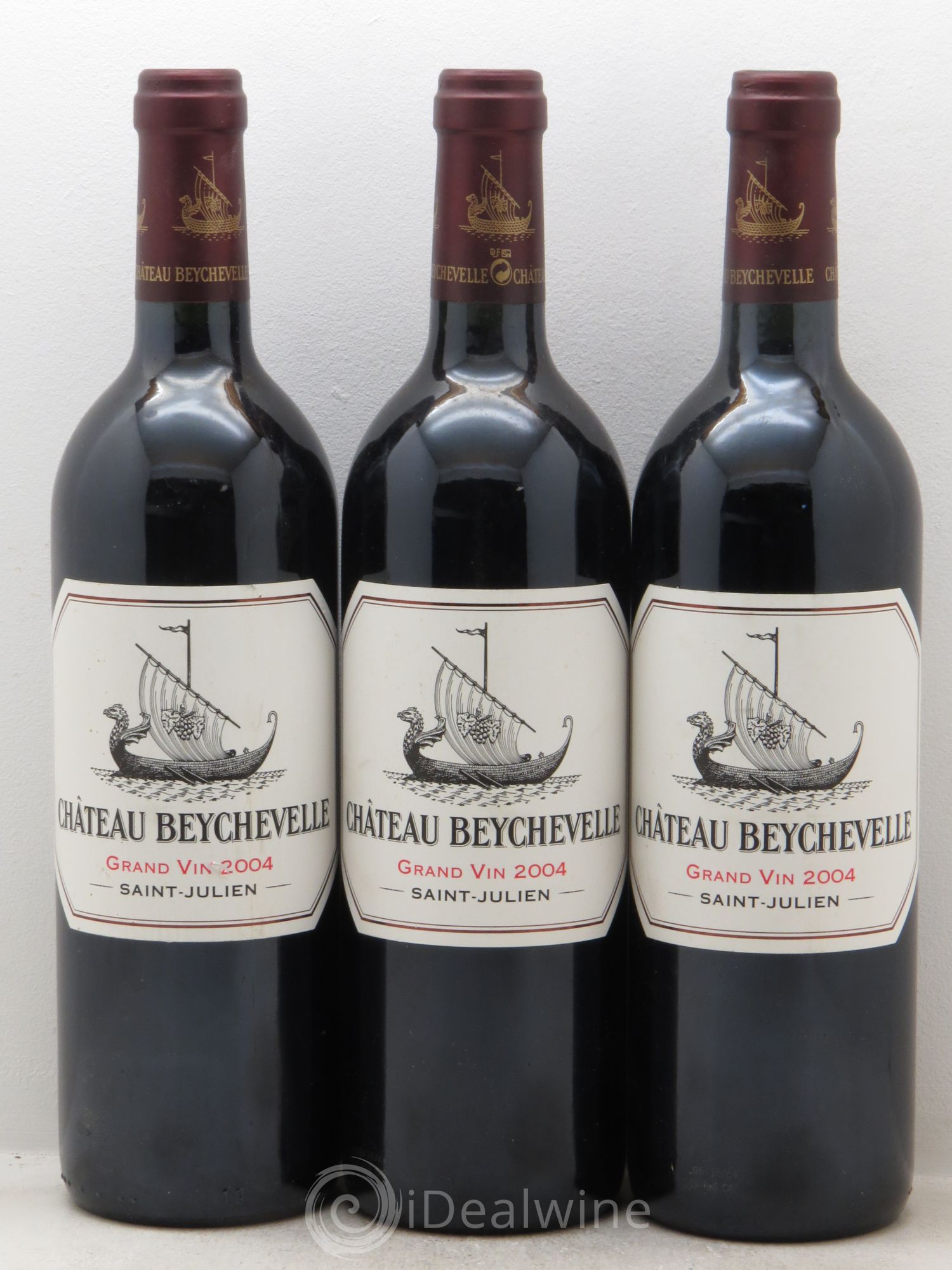 Château Beychevelle 4ème Grand Cru Classé 2004 - Lot de 3 bouteilles - 0