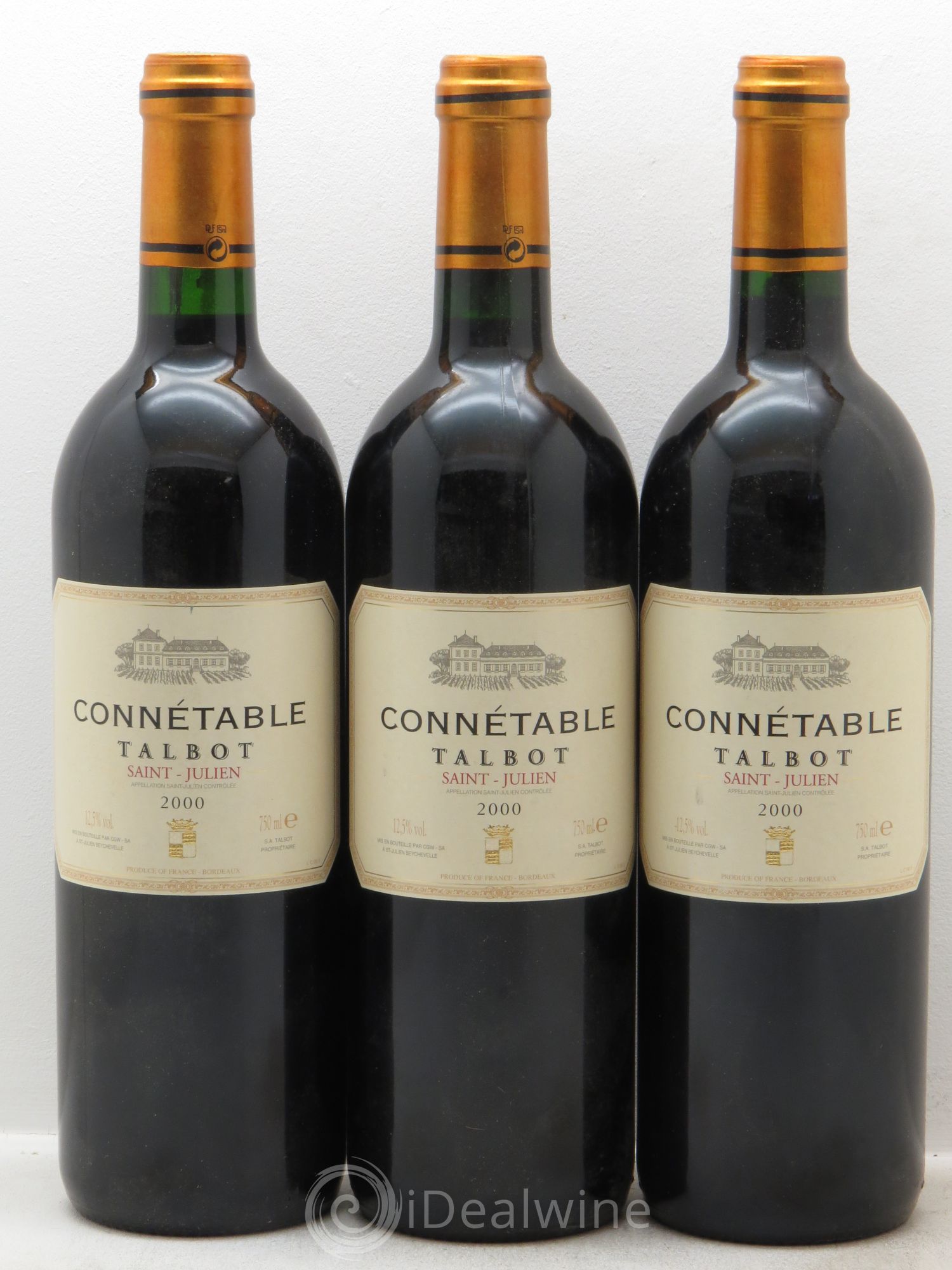 Connétable de Talbot Second Vin 2000 - Posten von 3 Flaschen - 0