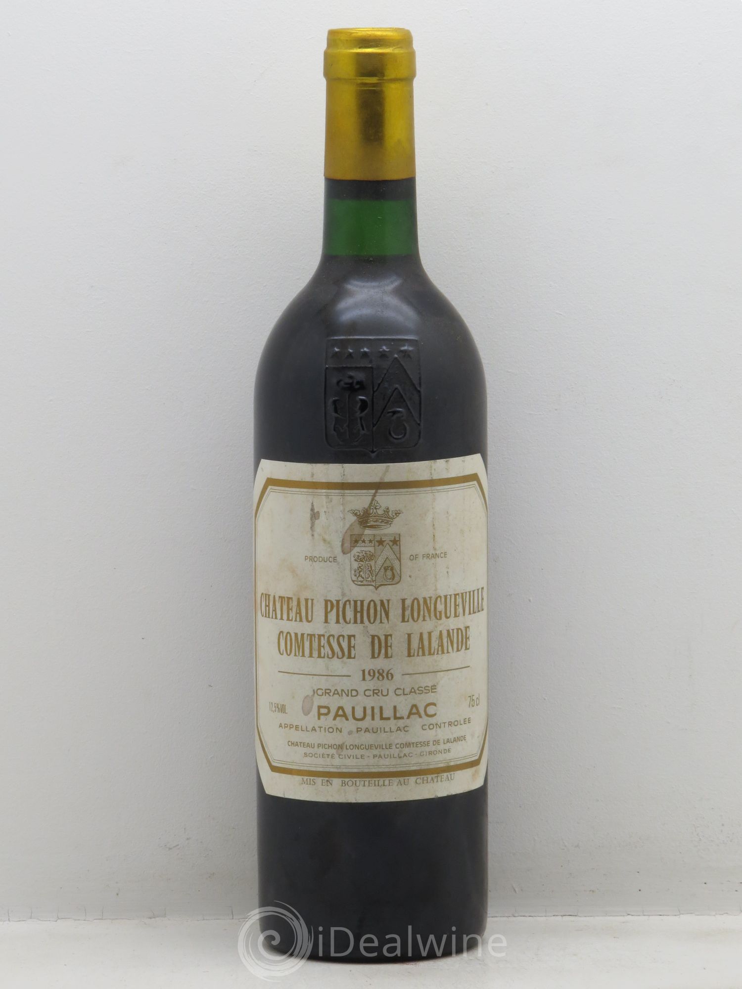 Château Pichon Longueville Comtesse de Lalande 2ème Grand Cru Classé 1986 - Lot de 1 bouteille - 0