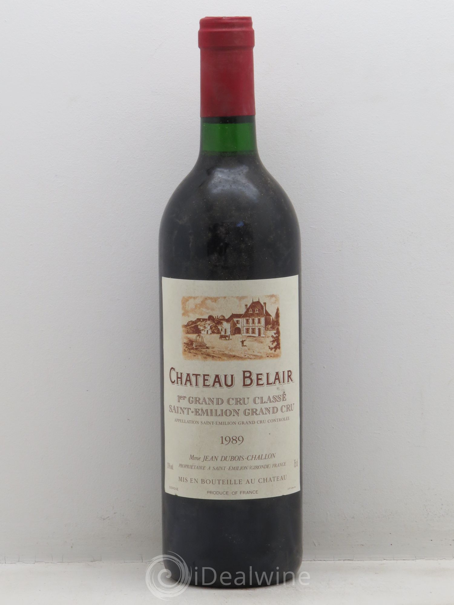 Saint-Émilion Château Bel Air 1989 - Lot de 1 bouteille - 0
