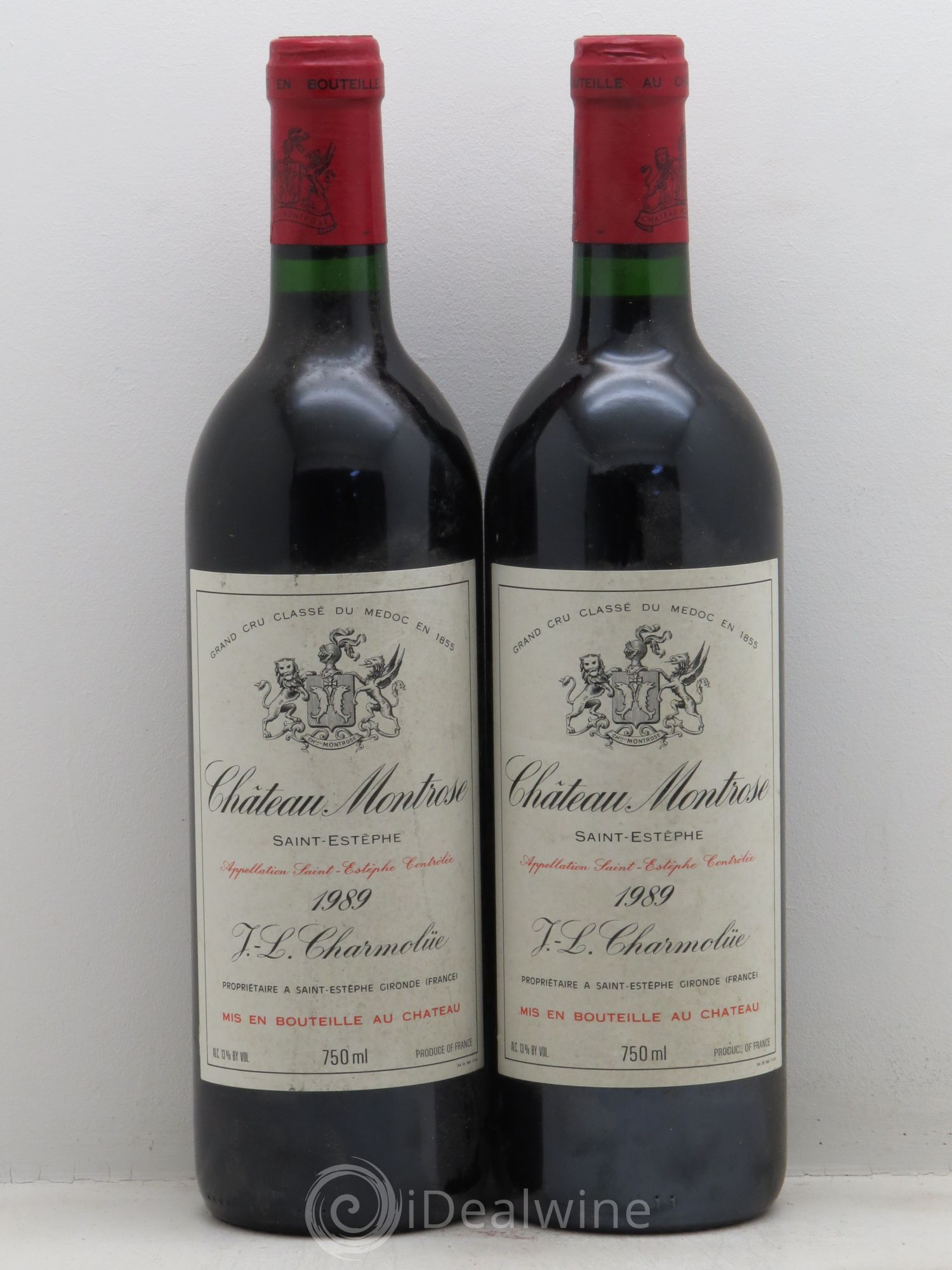 Château Montrose 2ème Grand Cru Classé 1989 - Lot de 2 bouteilles - 0
