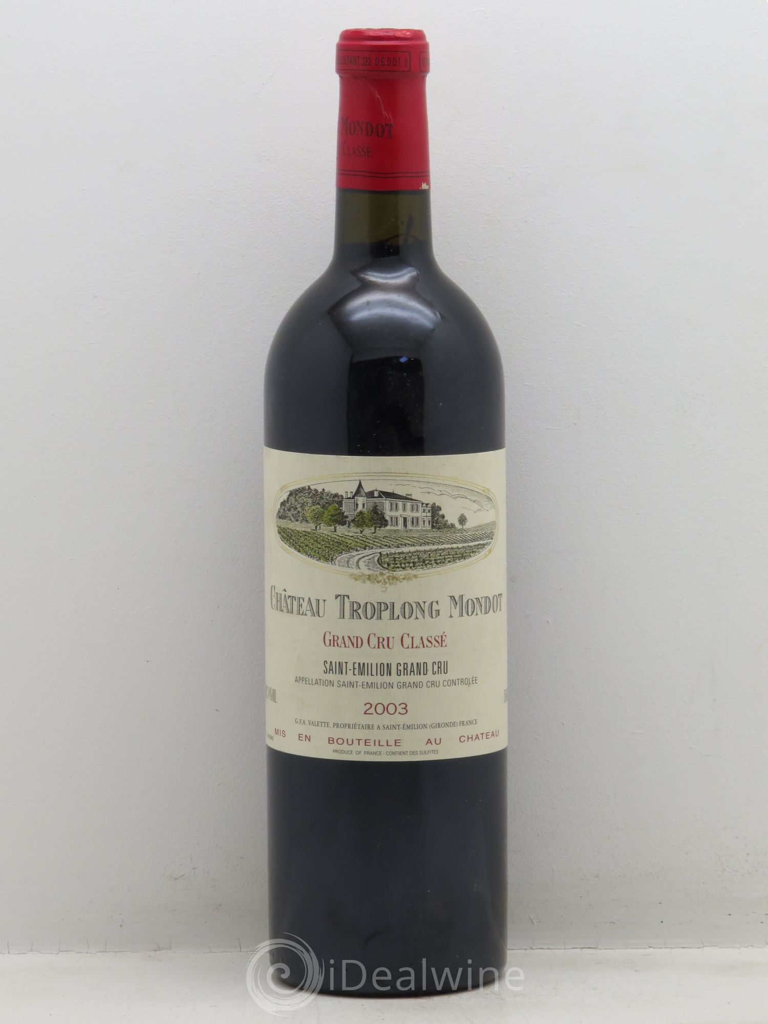 Château Troplong Mondot 1er Grand Cru Classé B 2003 - Lot de 1 bouteille - 0