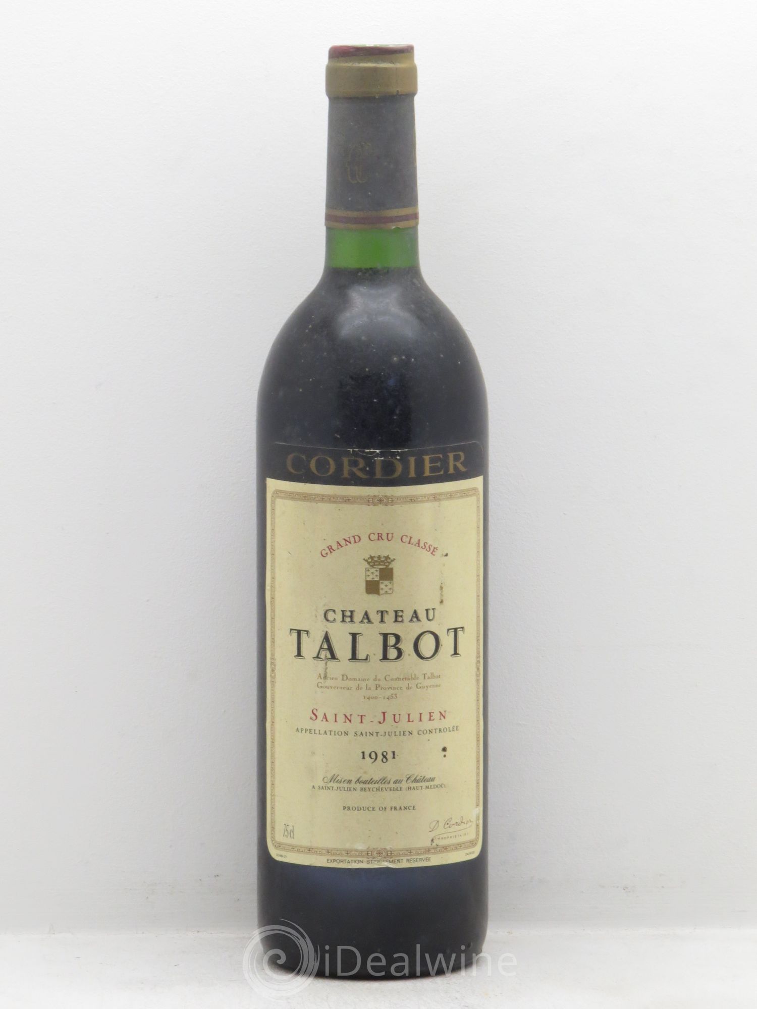 Château Talbot 4ème Grand Cru Classé 1981 - Lot de 1 bouteille - 0