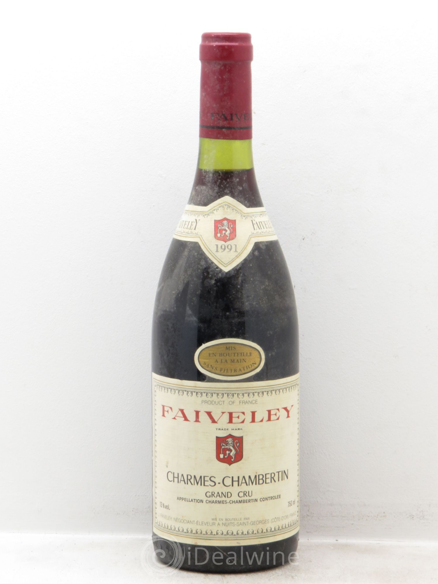 Charmes-Chambertin Grand Cru Faiveley 1991 - Lot de 1 bouteille - 0