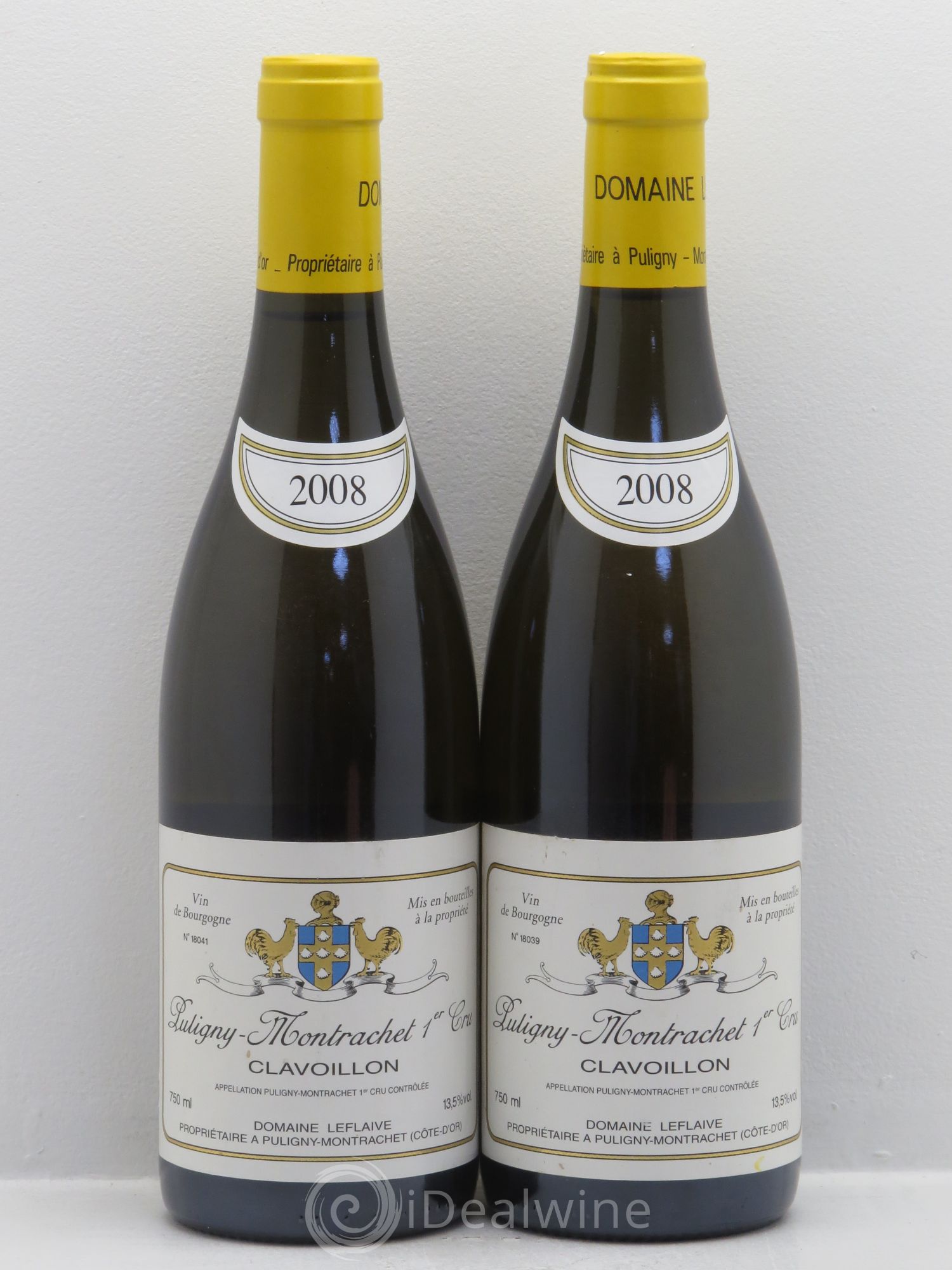 Puligny-Montrachet 1er Cru Clavoillon Leflaive (Domaine) 2008 - Lot de 2 bouteilles - 0