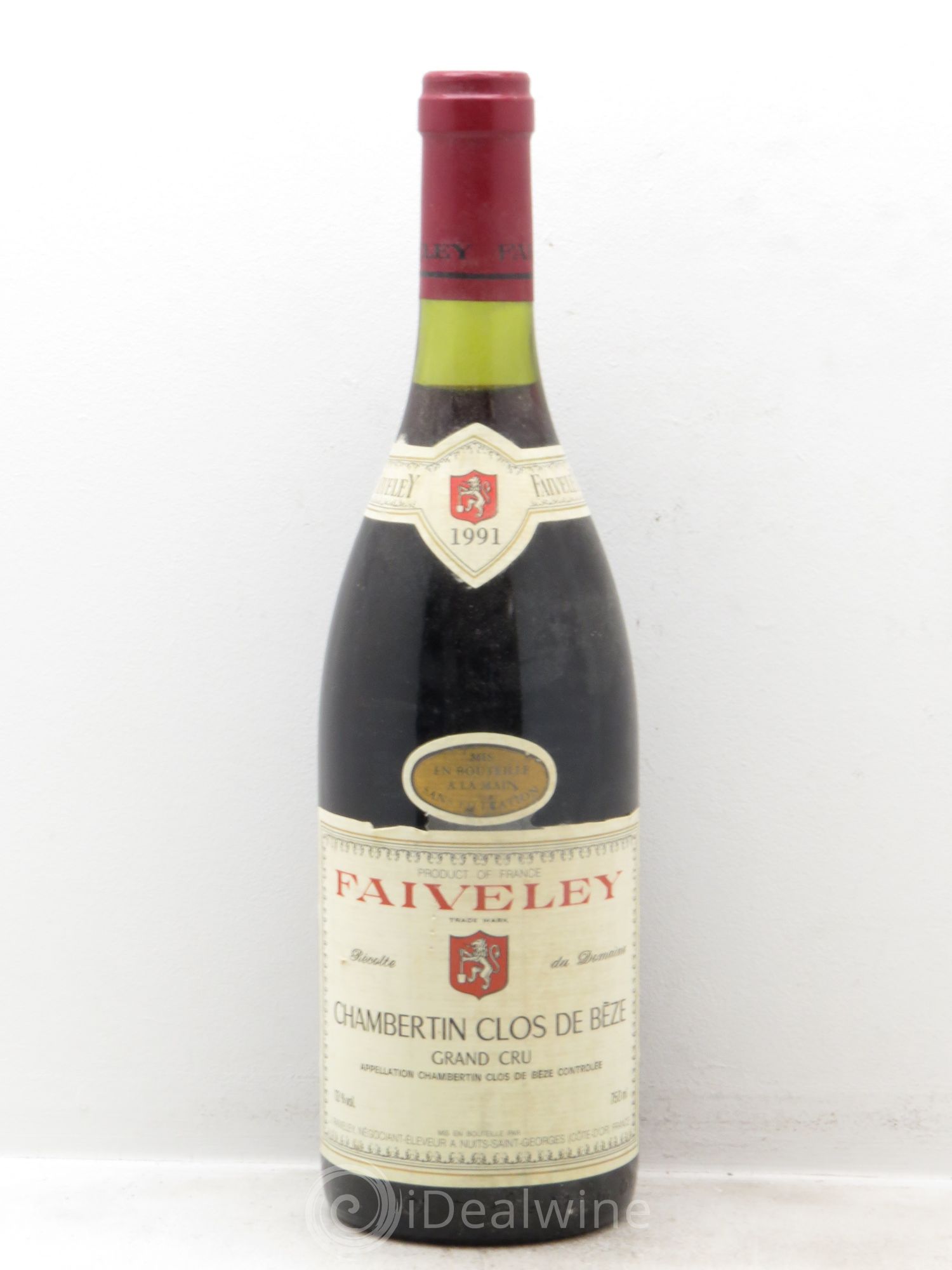 Chambertin Clos de Bèze Grand Cru Faiveley 1991 - Lot de 1 bouteille - 0