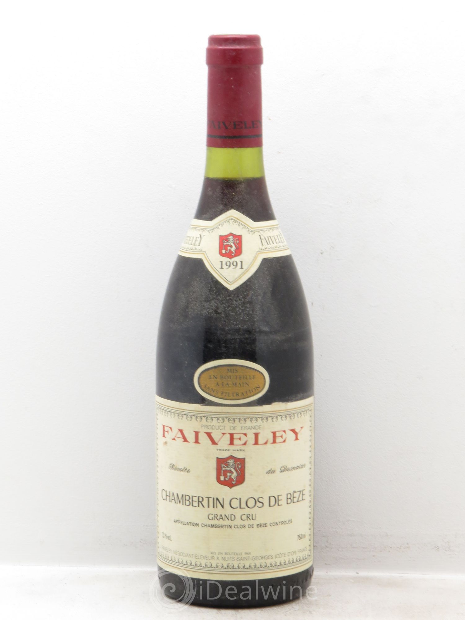 Chambertin Clos de Bèze Grand Cru Faiveley 1991 - Lot de 1 bouteille - 0