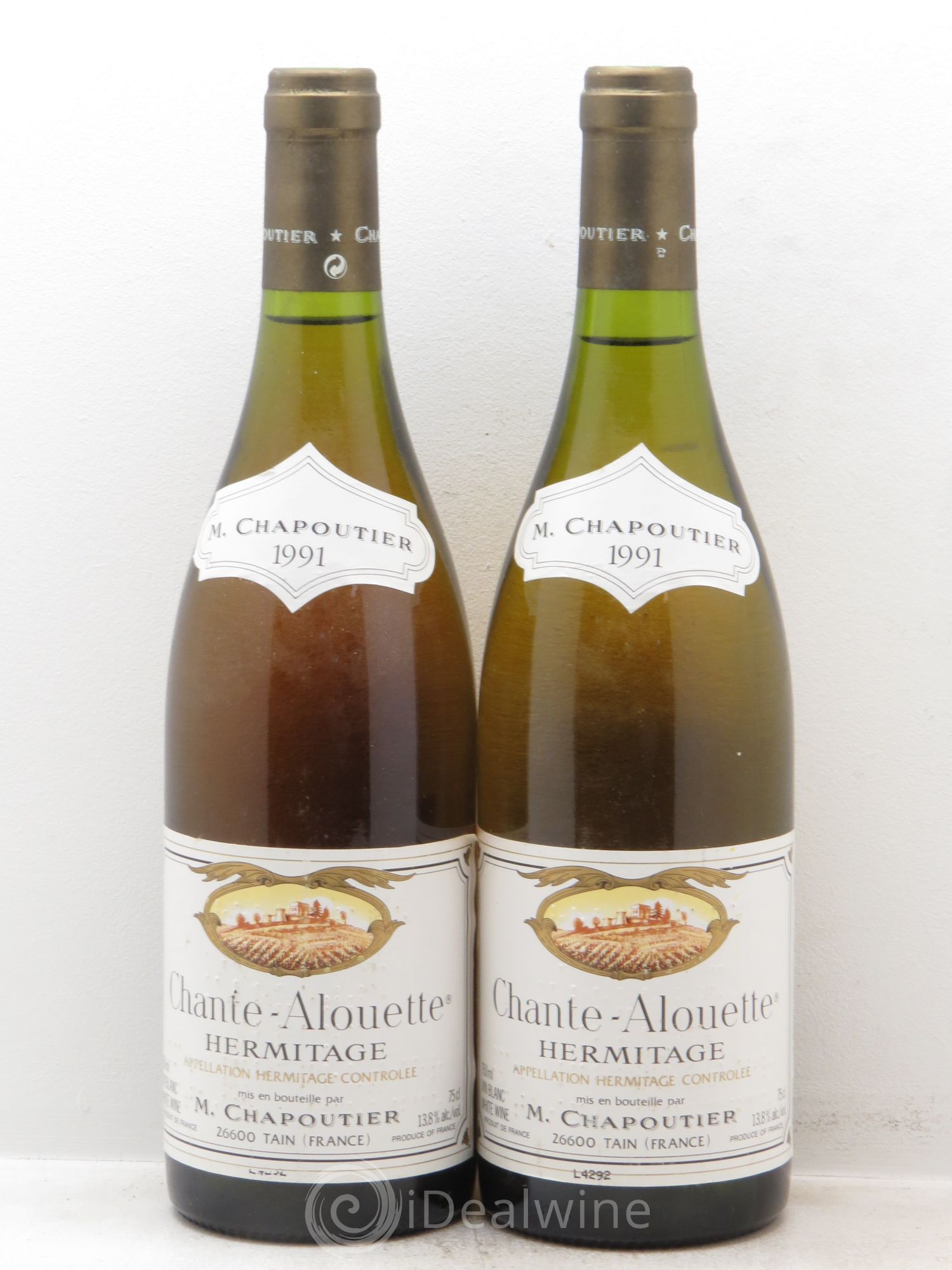 Hermitage Chante Alouette Chapoutier 1991 - Lot de 2 bouteilles - 0