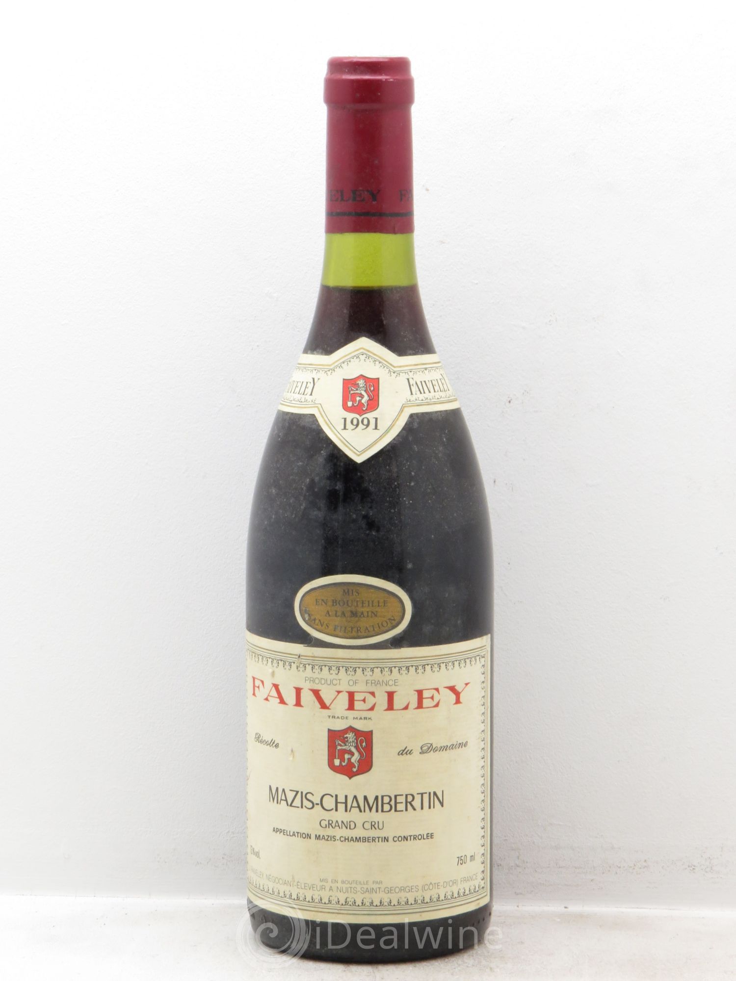 Mazis-Chambertin Grand Cru Faiveley 1991 - Lot de 1 bouteille - 0