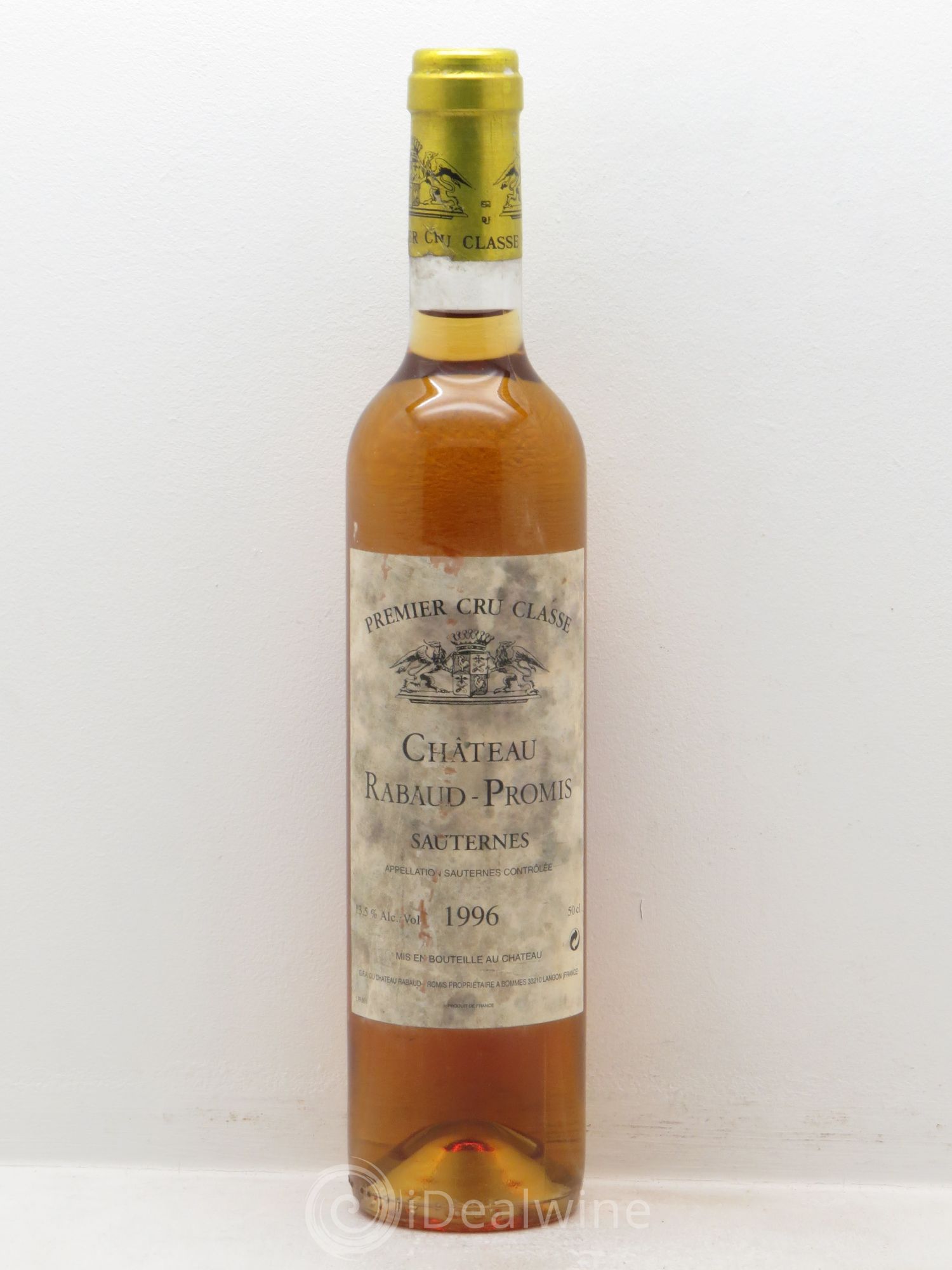 Château Rabaud Promis 1er Grand Cru Classé (50cl) 1996 - Posten von 1 Flasche - 0