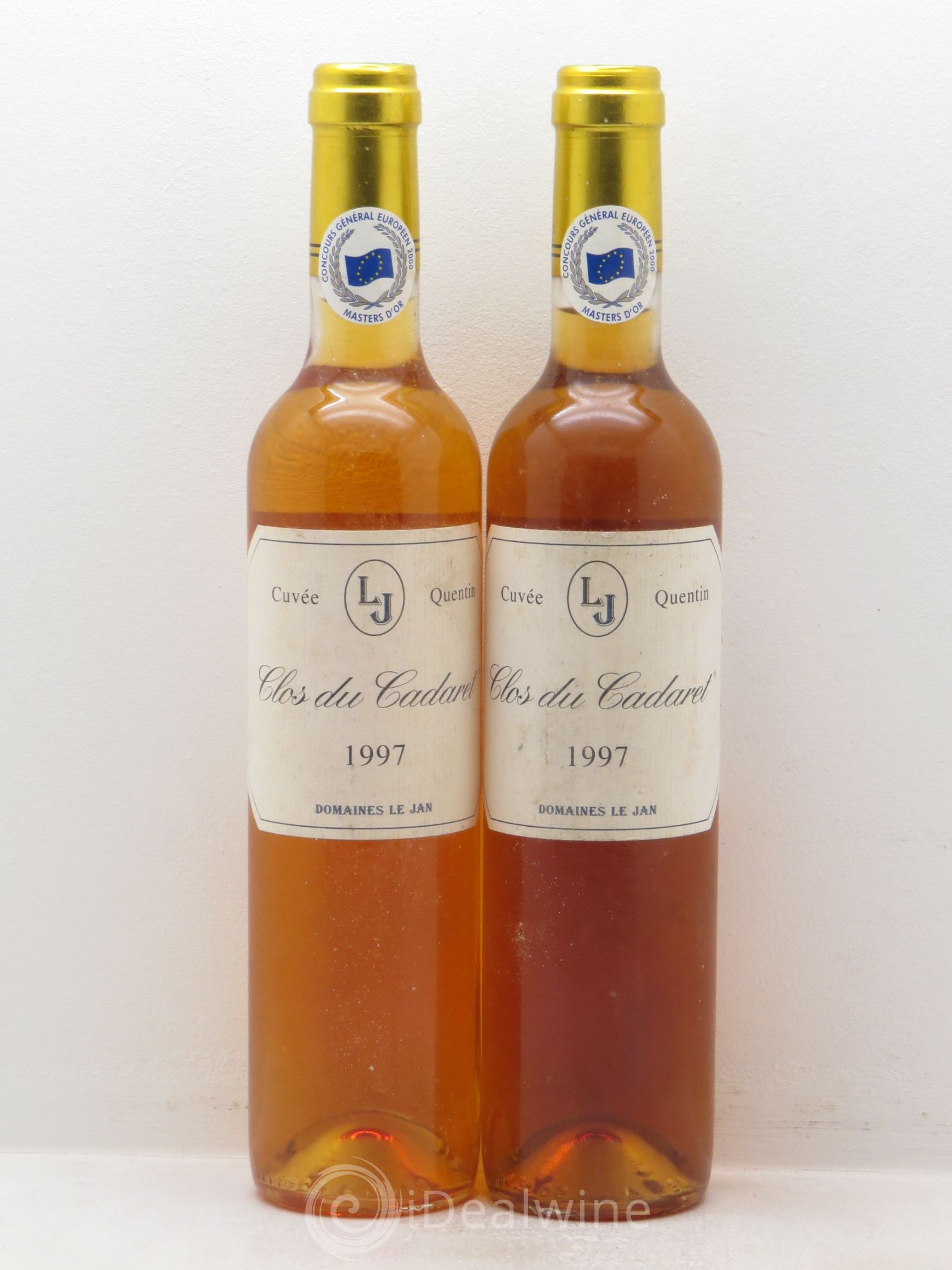 Sud-Ouest Côte de Duras Clos du Cadaret le Jan Cuvée Quentin (50cl) 1997 - Posten von 2 Flaschen - 0
