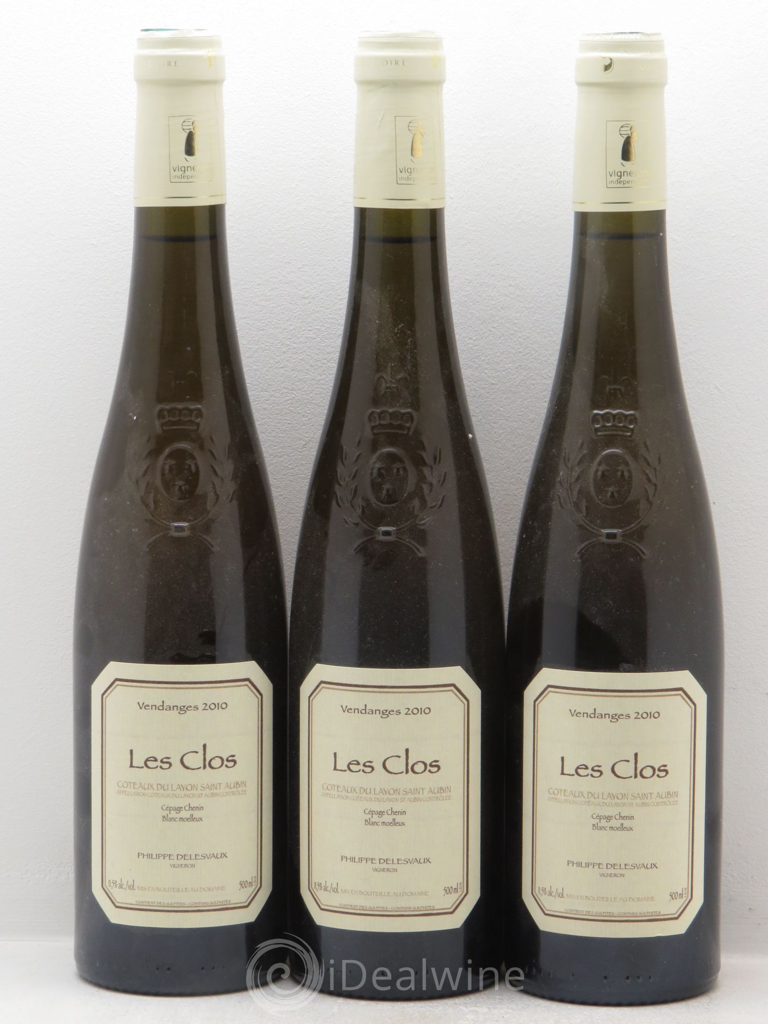 Coteaux du Layon les Clos Saint Aubin (50cl) 2010 - Lotto di 3 bottiglie - 0