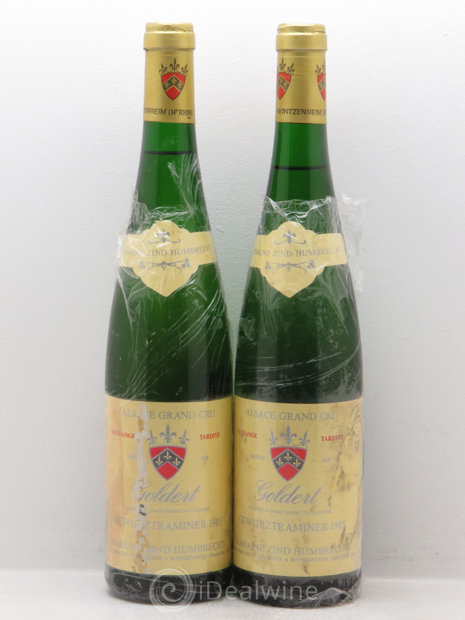 Alsace Gewurztraminer Vendanges Tardives Zind-Humbrecht (Domaine) Goldbert 1985 - Lotto di 2 bottiglie - 0
