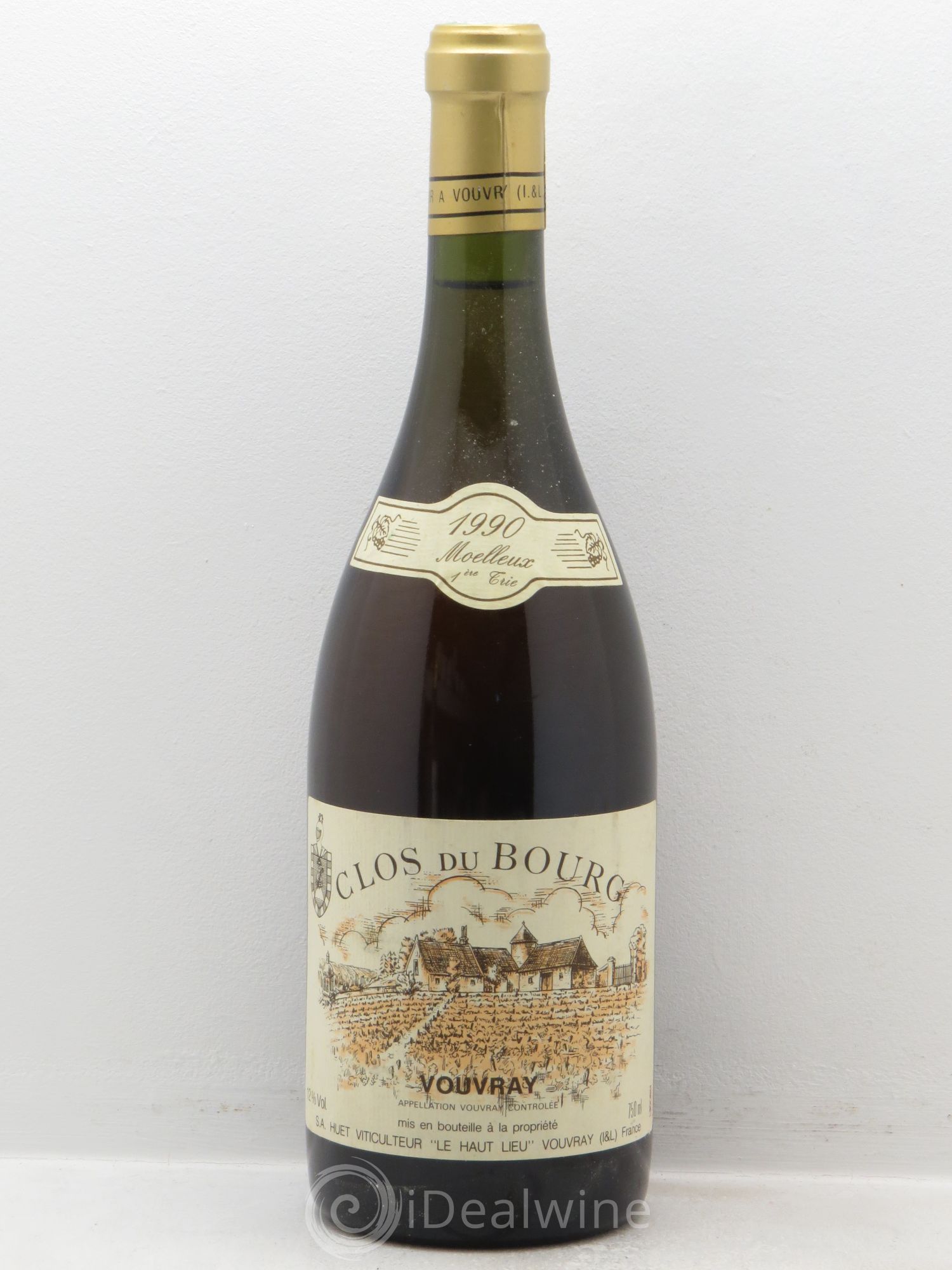 Vouvray Clos du Bourg Moelleux 1ère trie Domaine Huet 1990 - Lotto di 1 bottiglia - 0