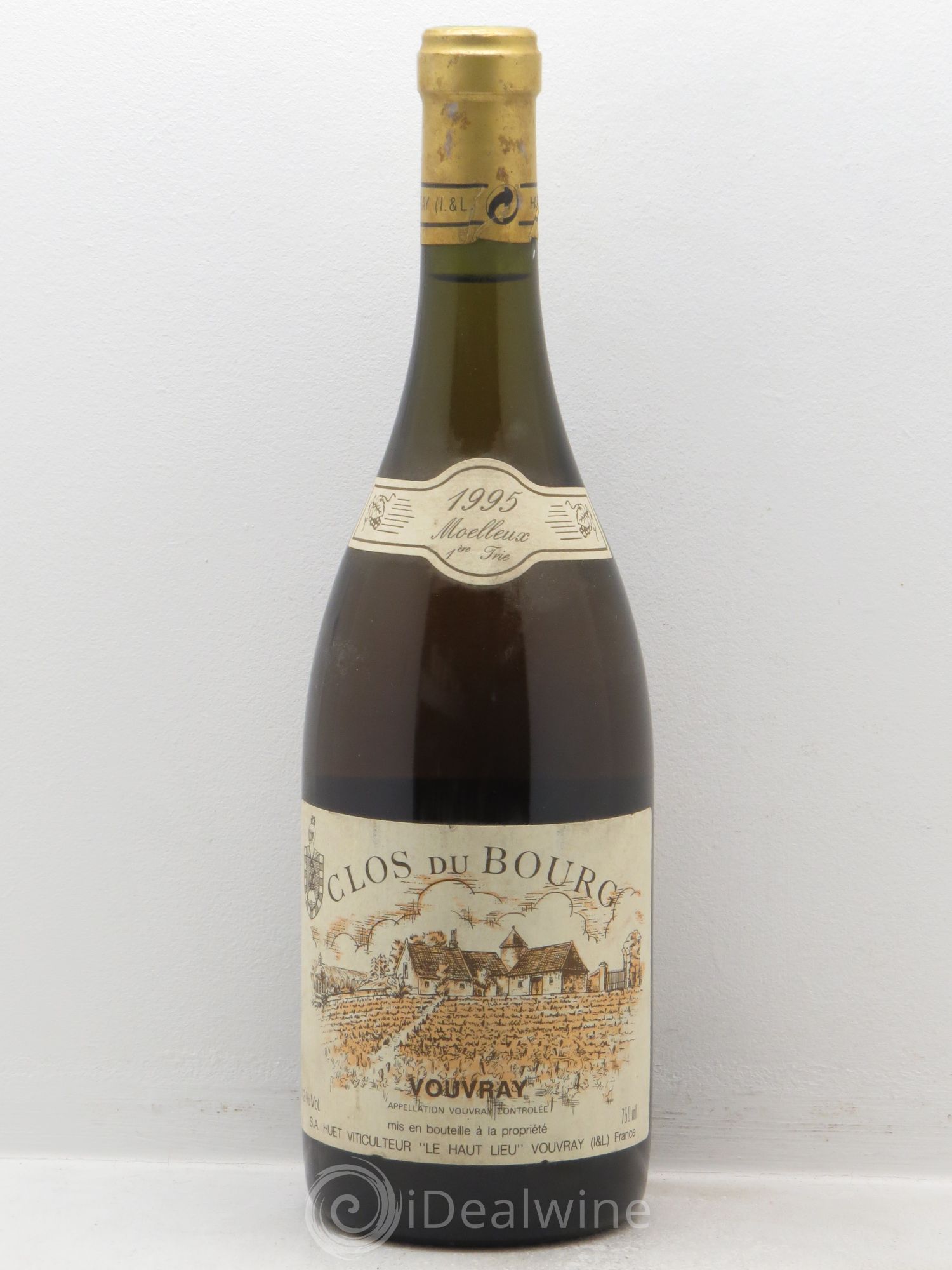 Vouvray Clos du Bourg Moelleux 1ère trie Domaine Huet 1995 - Lotto di 1 bottiglia - 0