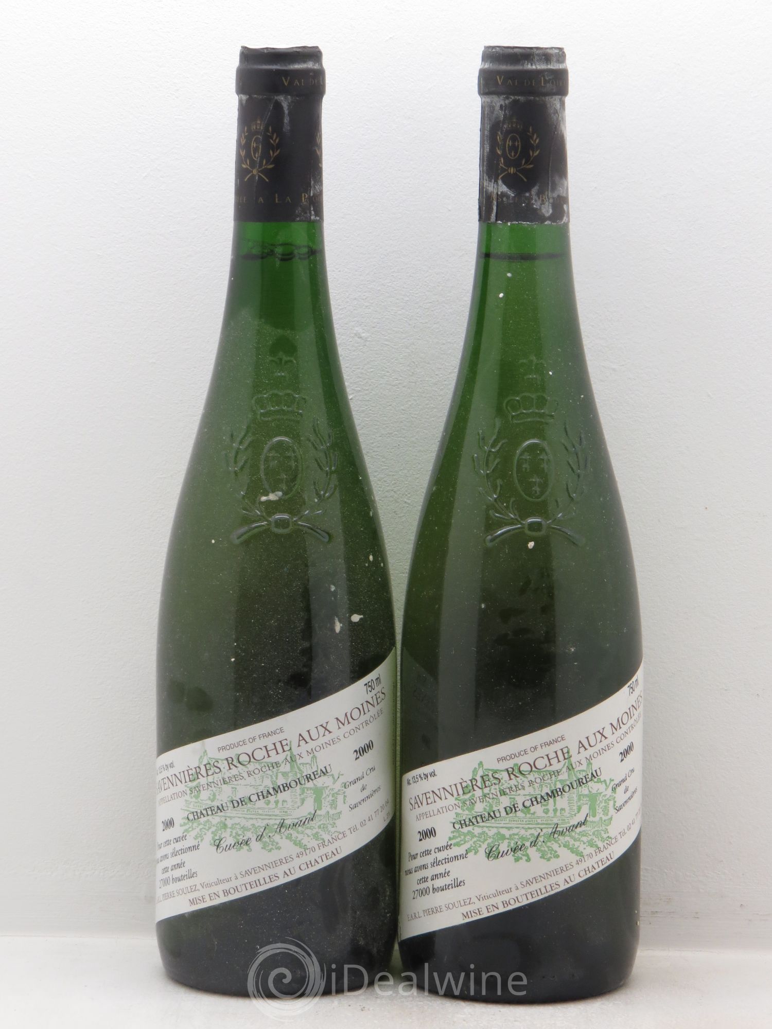 Savennières Cuvée d'Avant Roche aux Moines 2000 - Lot de 2 bouteilles - 0