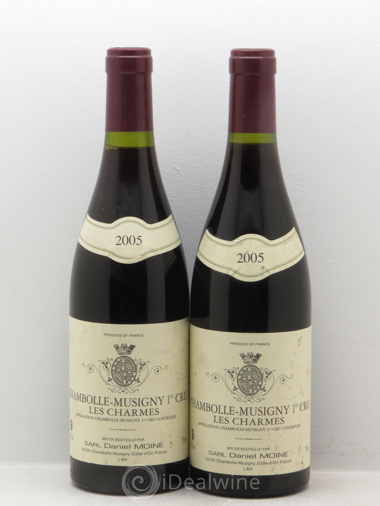 Chambolle-Musigny 1er Cru Daniel Moine 2005 - Lot de 2 bouteilles - 0