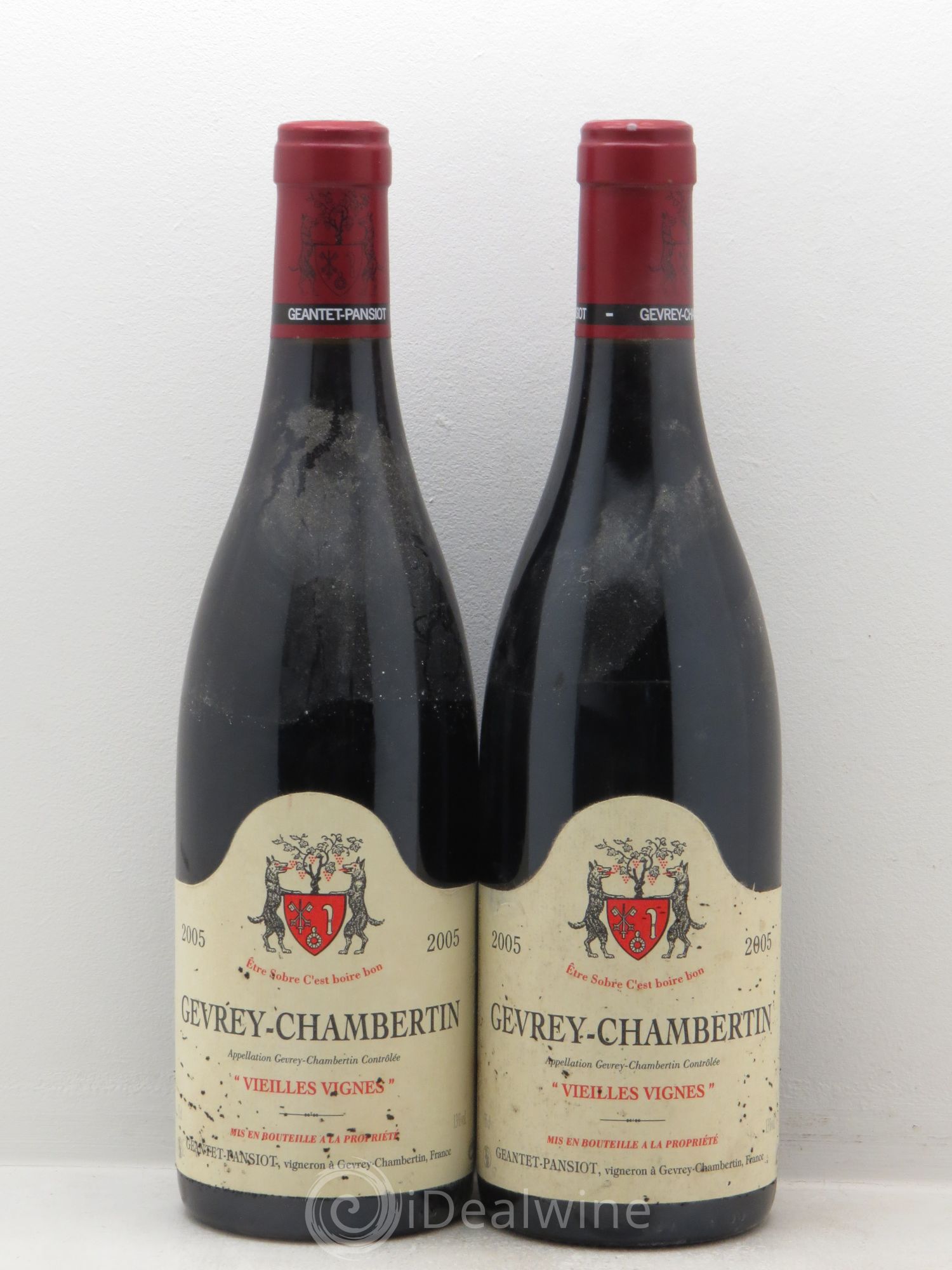 Gevrey-Chambertin Vieilles vignes Geantet-Pansiot 2005 - Lot de 2 bouteilles - 0