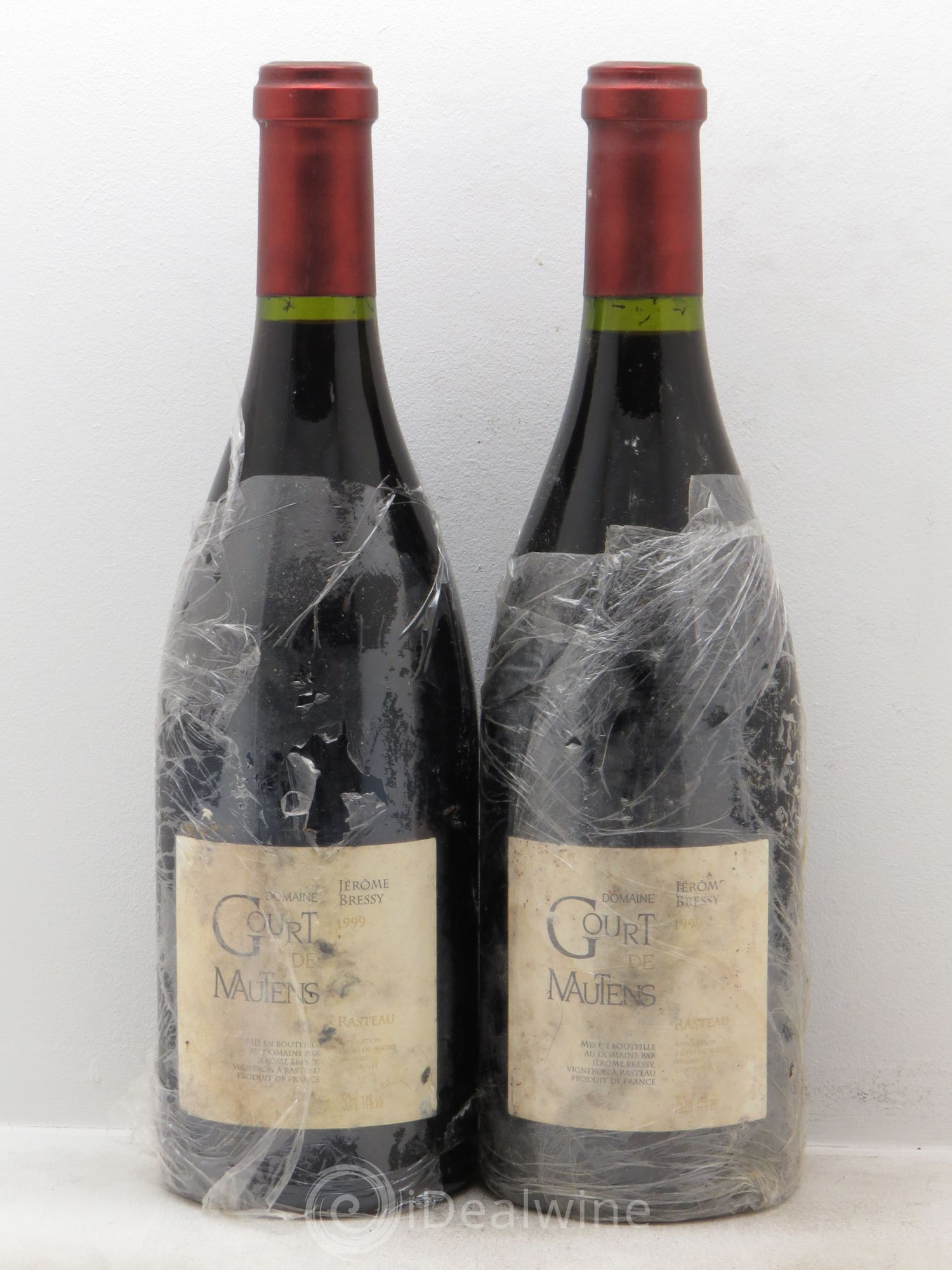 Rasteau Domaine Gourt de Mautens - Jérôme Bressy (sans prix de réserve-no reserve) 1999 - Posten von 2 Flaschen - 0