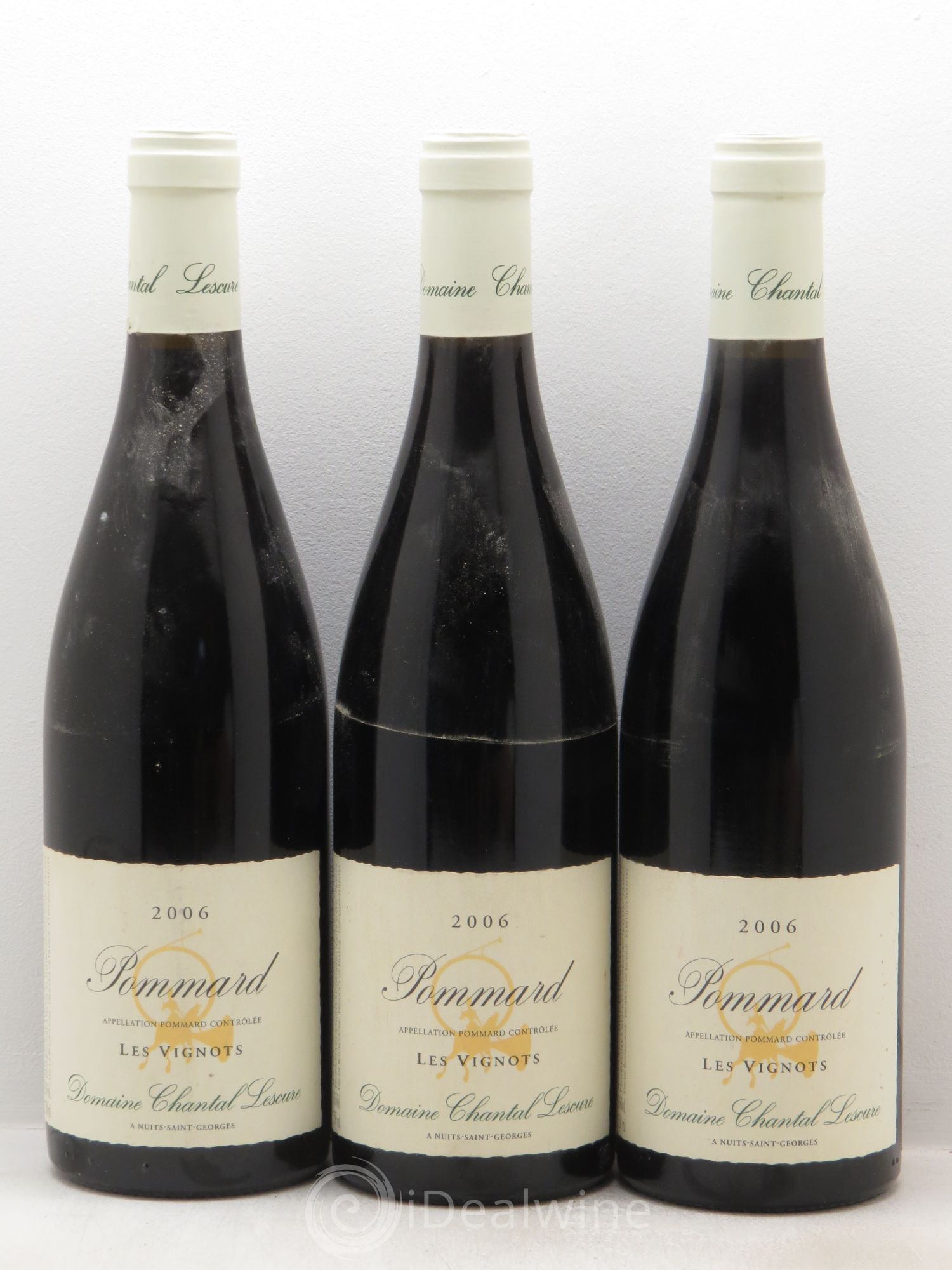 Pommard Les Vignots Chantal Lescure 2006 - Lot de 3 bouteilles - 0
