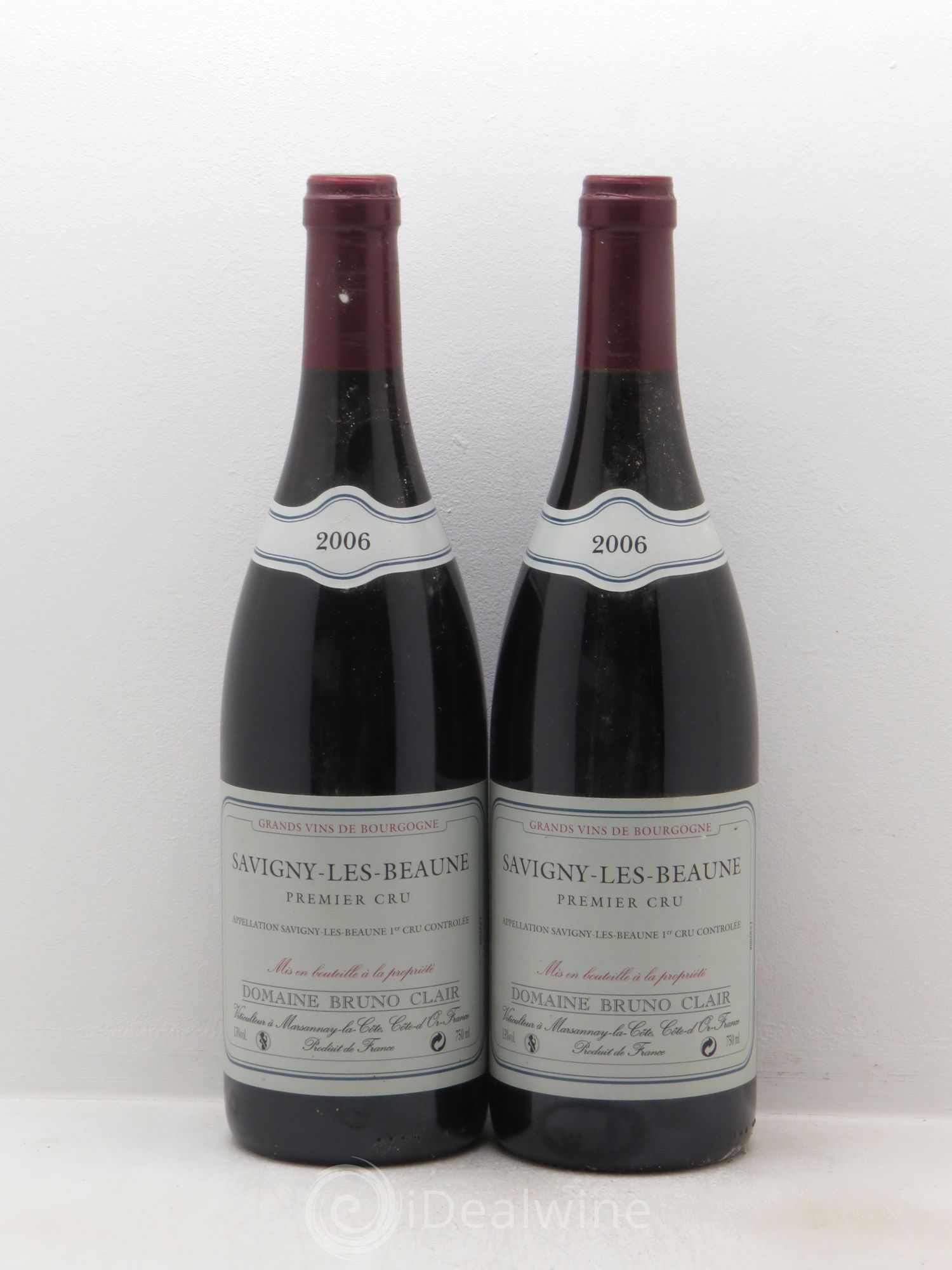 Savigny-lès-Beaune 1er Cru Bruno Clair (Domaine) 2006 - Lot de 2 bouteilles - 0