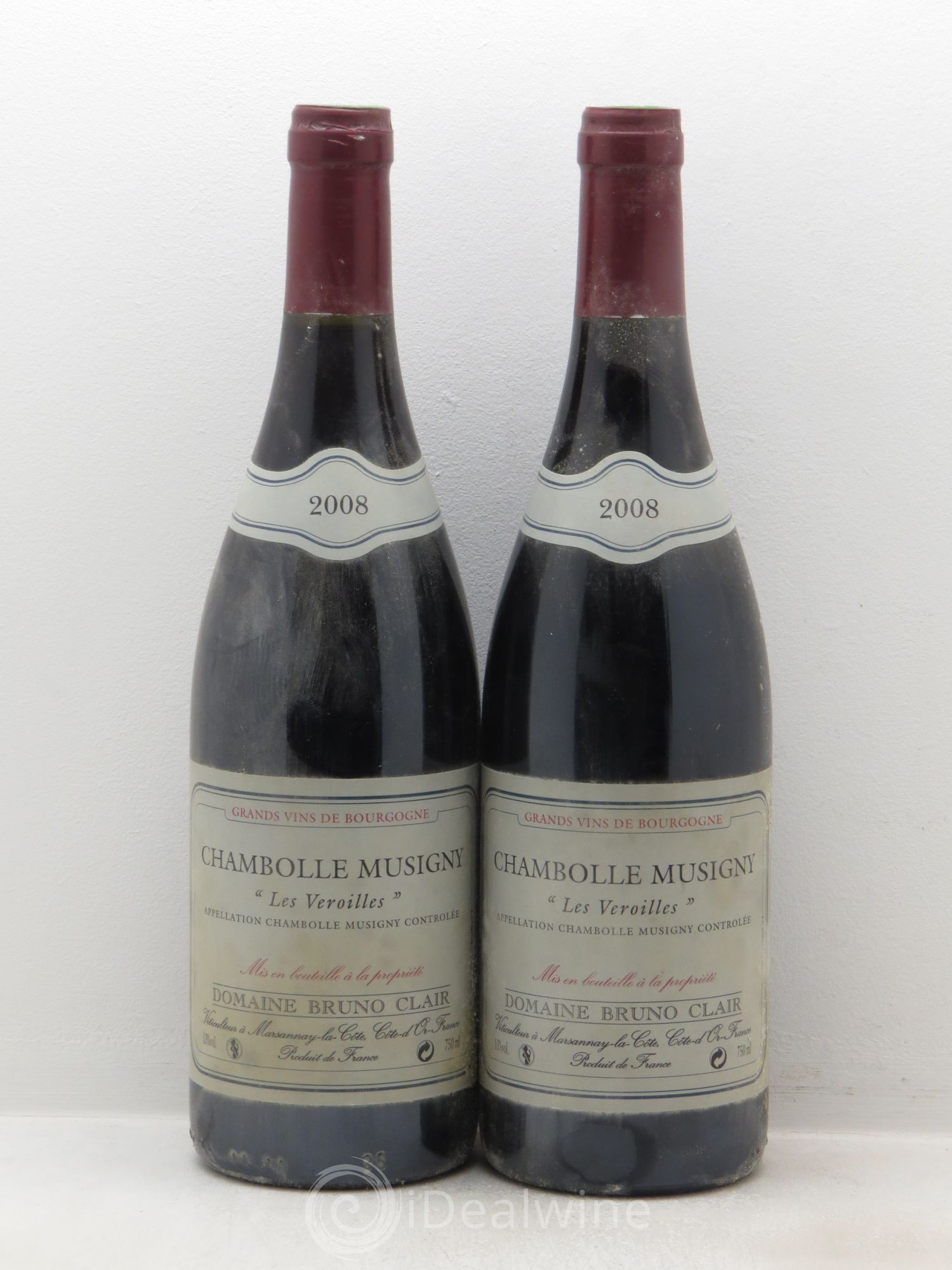 Chambolle-Musigny Les Veroilles Bruno Clair (Domaine) 2008 - Lot de 2 bouteilles - 0