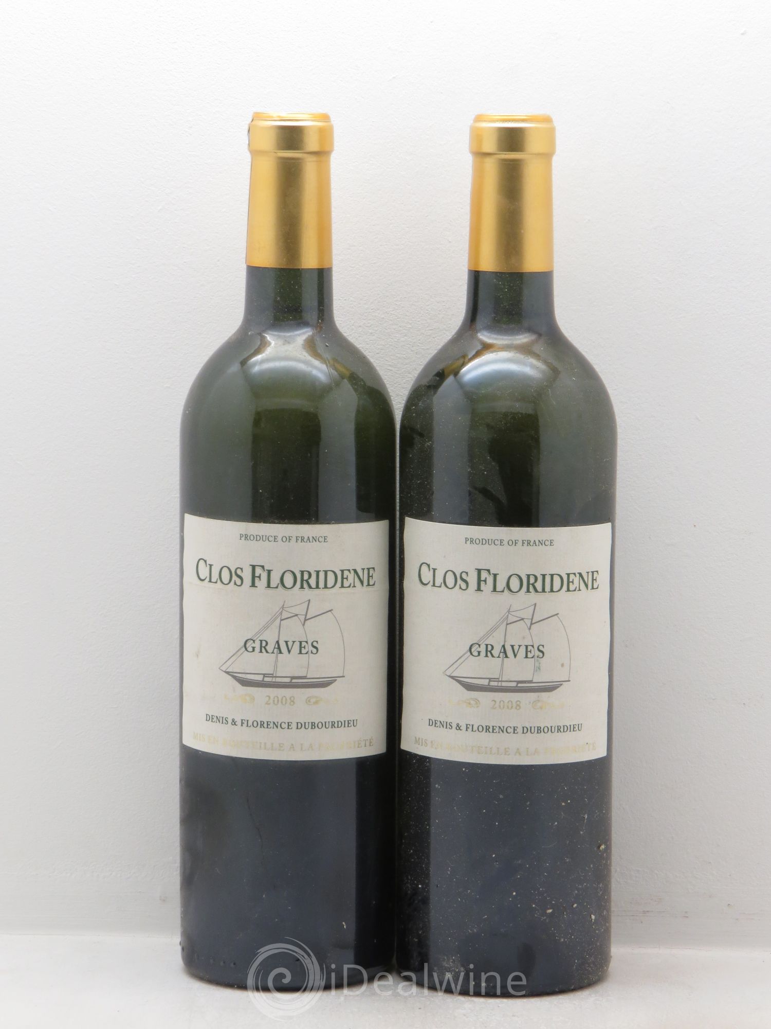 Graves Clos Floridène 2008 - Posten von 2 Flaschen - 0
