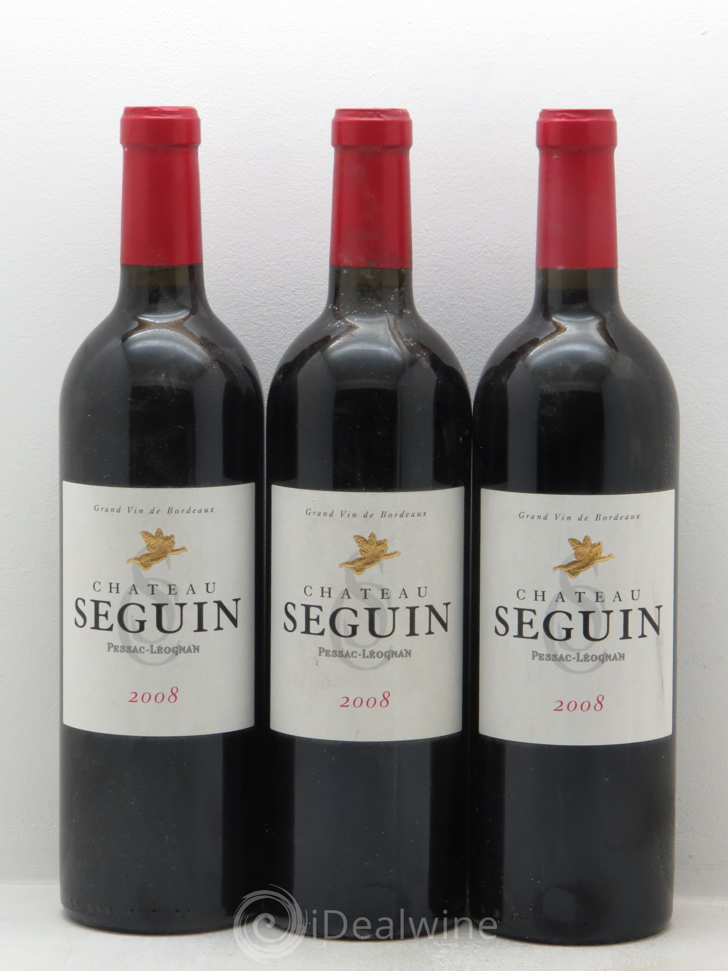 Pessac-Léognan Château Seguin 2008 - Lot de 3 bouteilles - 0