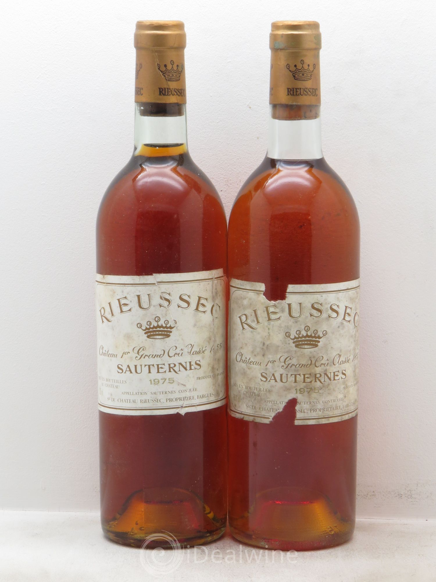Château Rieussec 1er Grand Cru Classé 1975 - Lotto di 2 bottiglie - 0