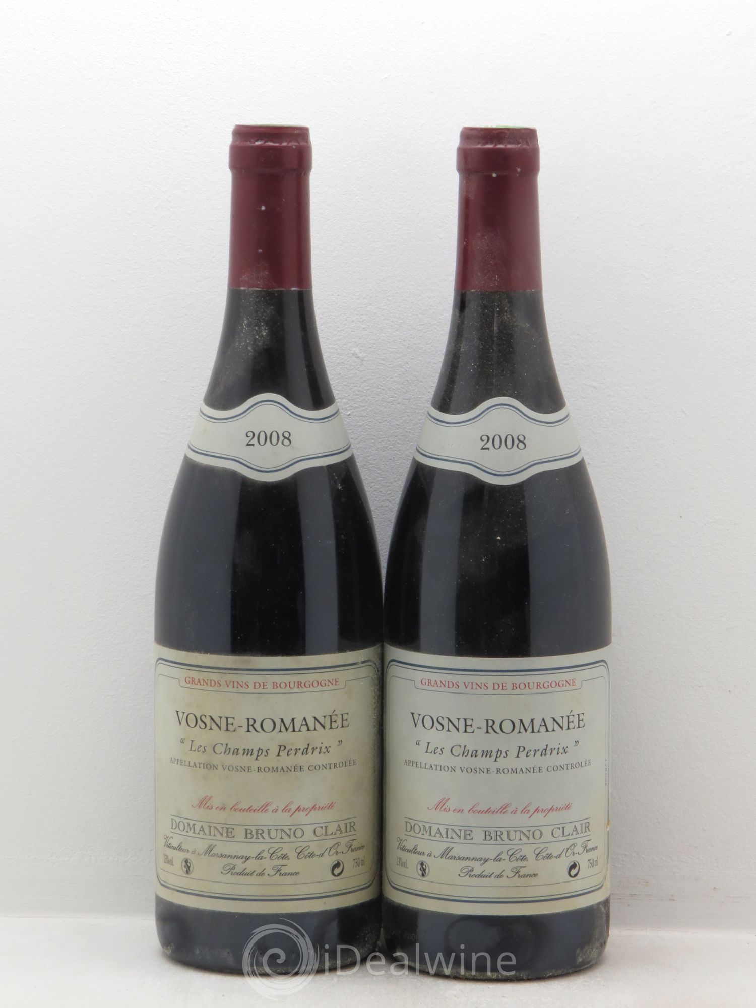 Vosne-Romanée Les Champs Perdrix Bruno Clair (Domaine) 2008 - Lot de 2 bouteilles - 0