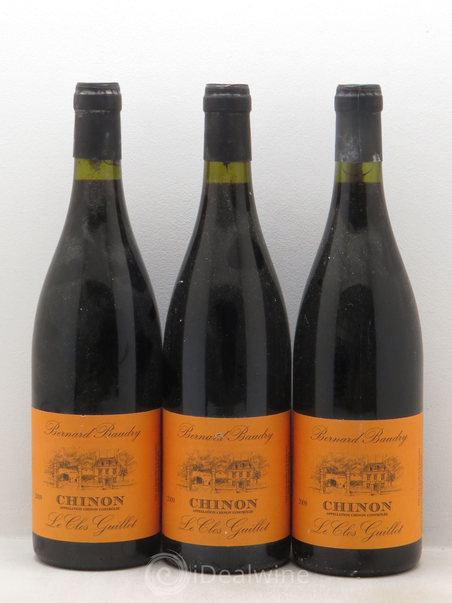 Chinon Le Clos Guillot Bernard Baudry 2009 - Lot de 3 bouteilles - 0