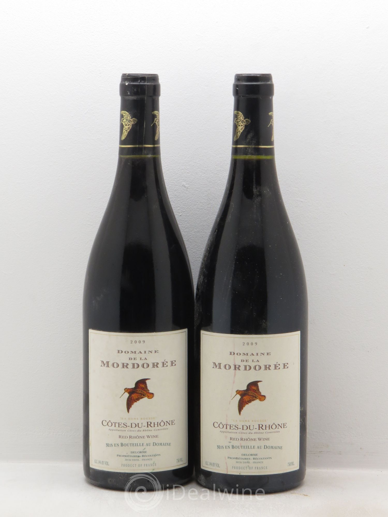 Côtes-du-Rhône Dame Rousse Domaine de la Mordorée (sans prix de réserve) 2009 - Posten von 2 Flaschen - 0