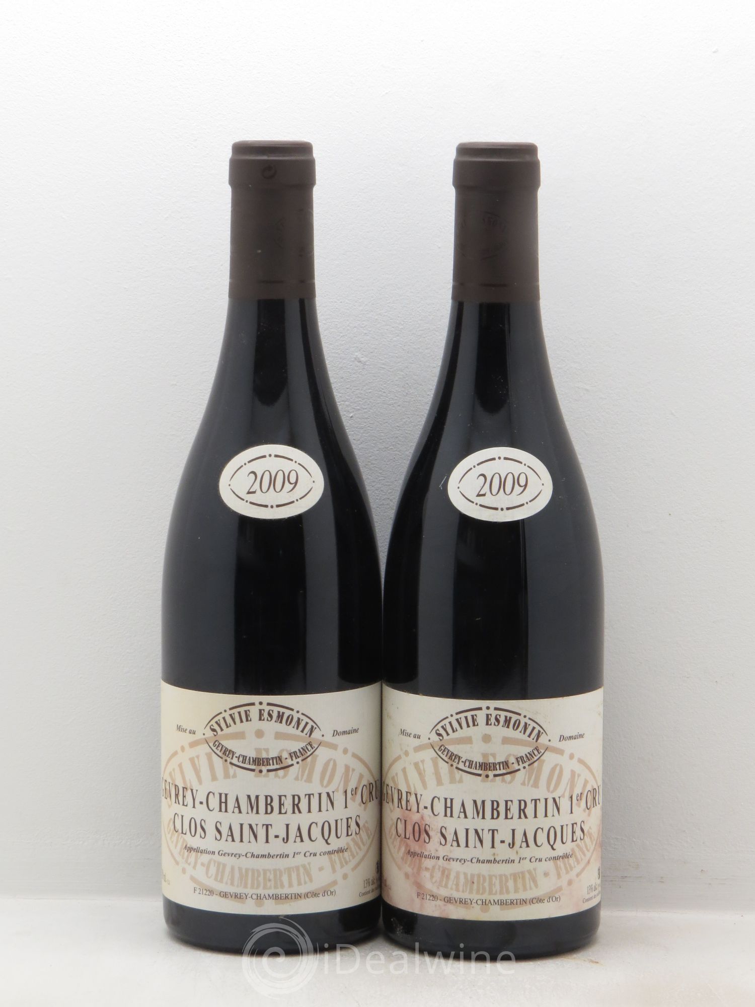 Gevrey-Chambertin 1er Cru Clos Saint Jacques Sylvie Esmonin 2009 - Lot de 2 bouteilles - 0