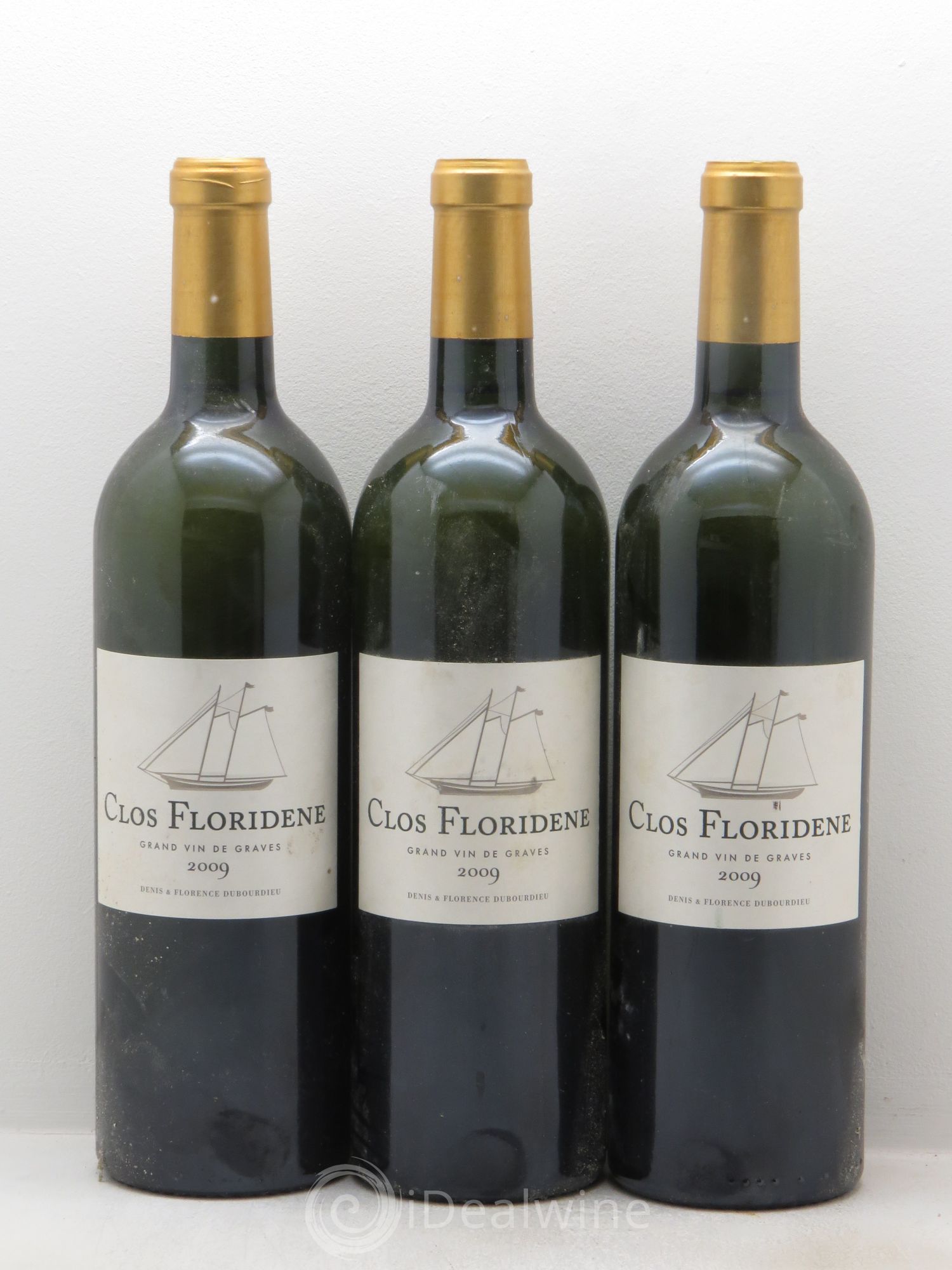 Graves Clos Floridène 2009 - Posten von 3 Flaschen - 0